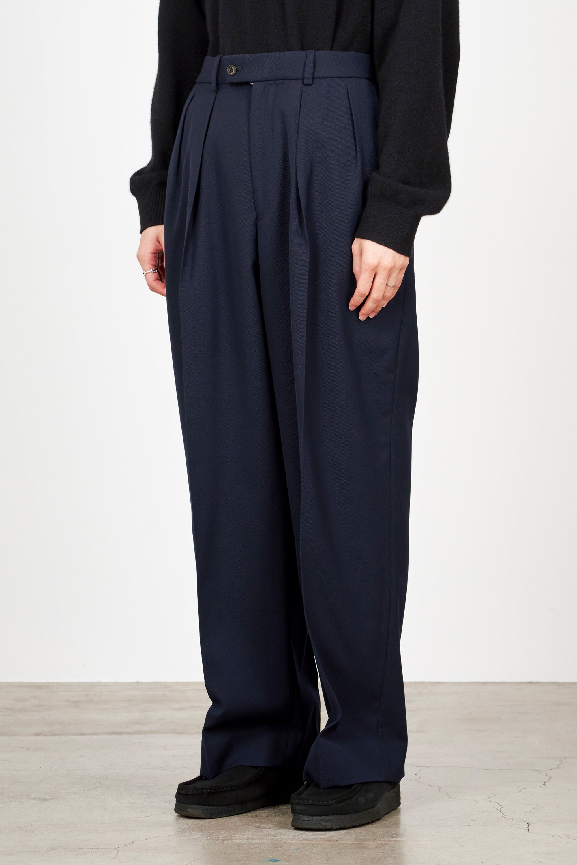 DOUBLE PLEATED TROUSERS サバイバルクロス-