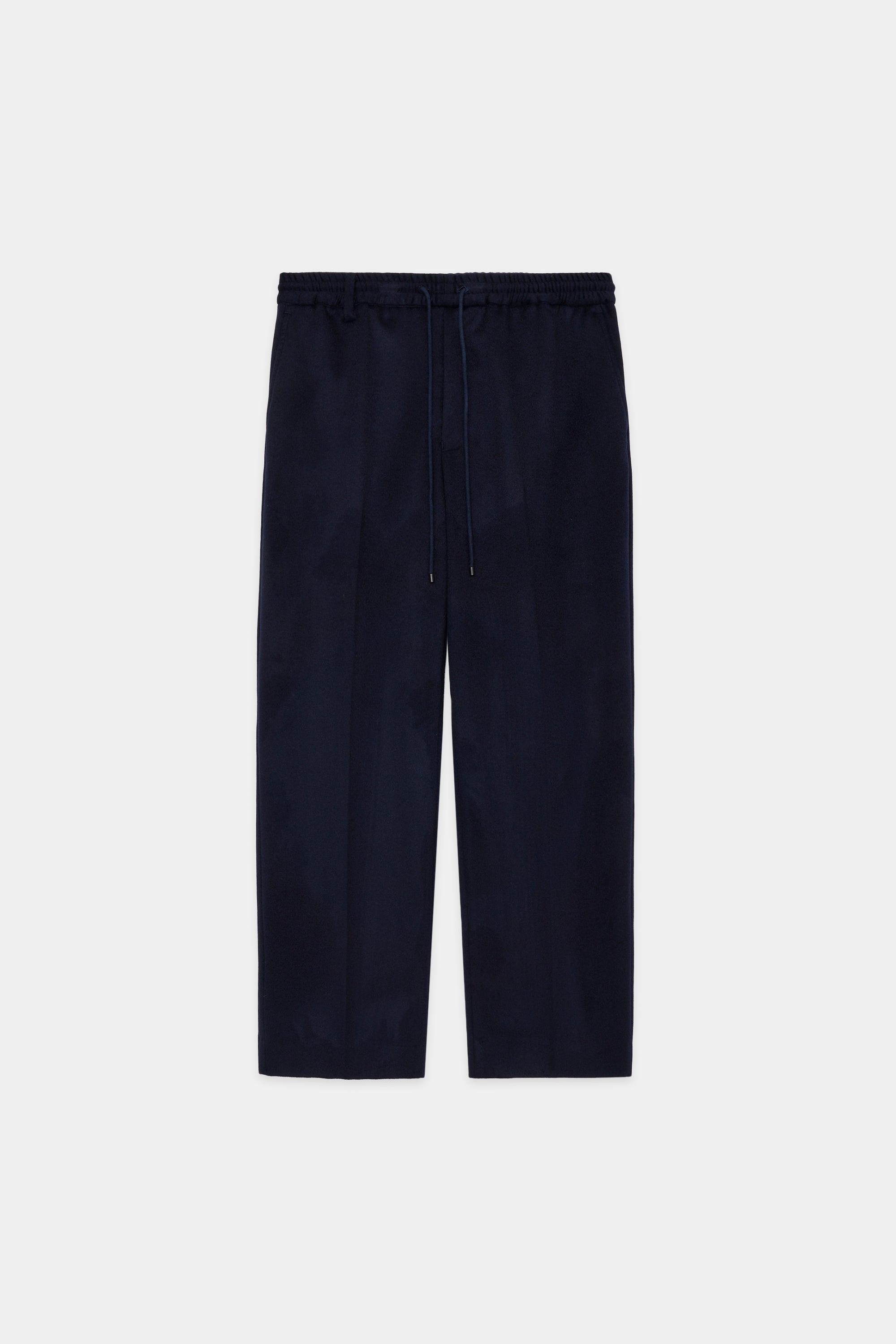 CASHMERE FLANNEL CASHMERE TROUSERS, Navy
