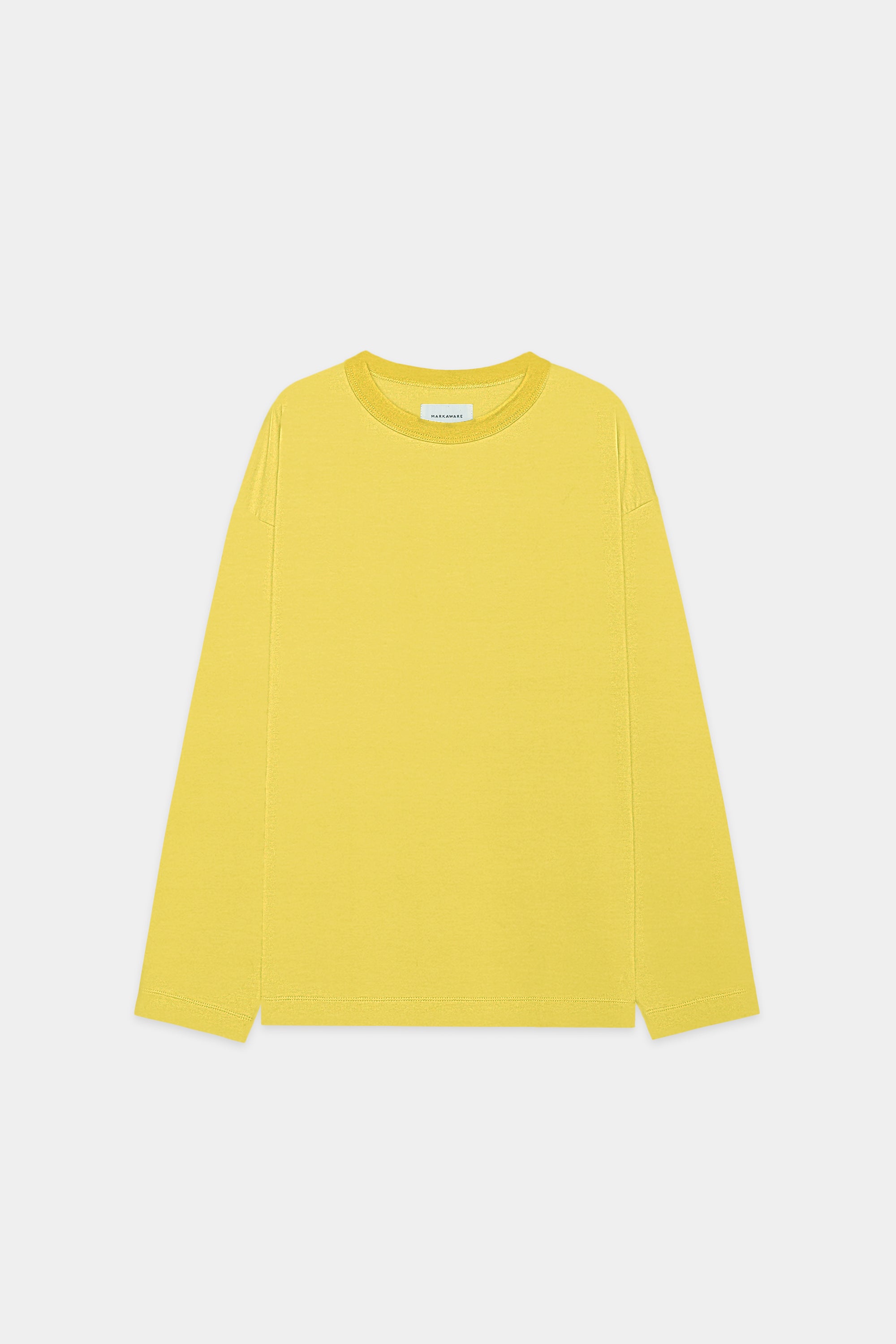 ORGANIC EGYPTIAN COTTON KNIT COMFORT FIT Tee LONG SLEEVES, Yellow