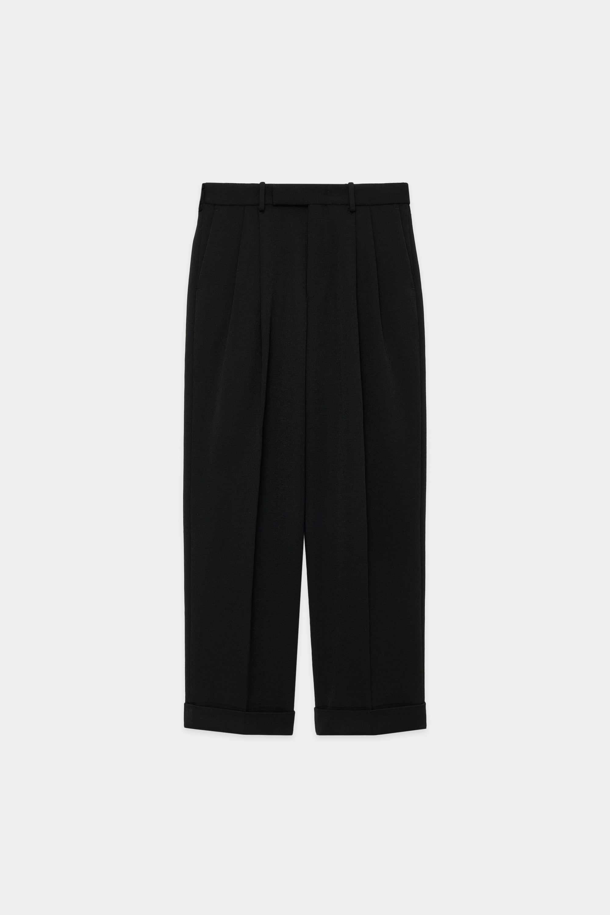 Double pleated Flannel Trousers - Saint Gregory Shop Online