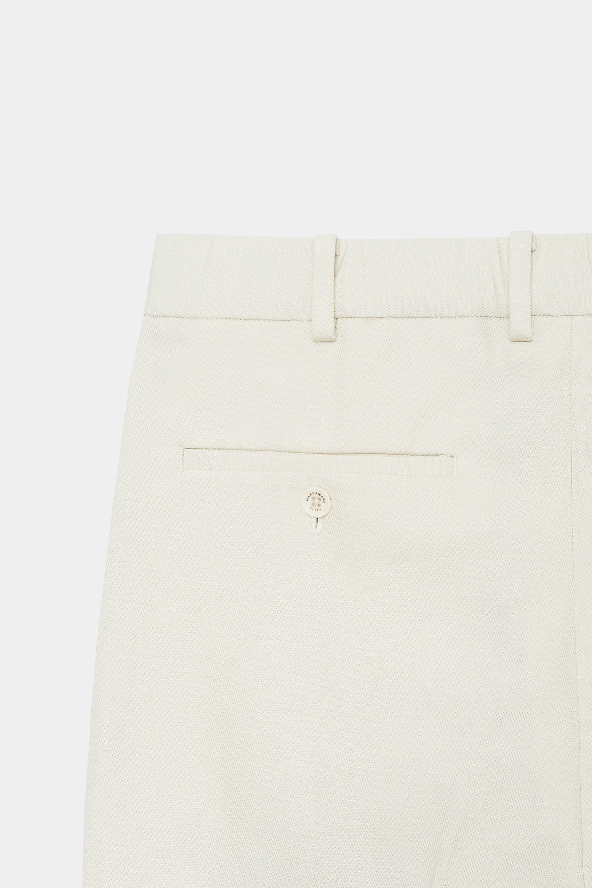 ORGANIC COTTON SURVIVAL CLOTH CLASSIC FIT TROUSERS, Ivory
