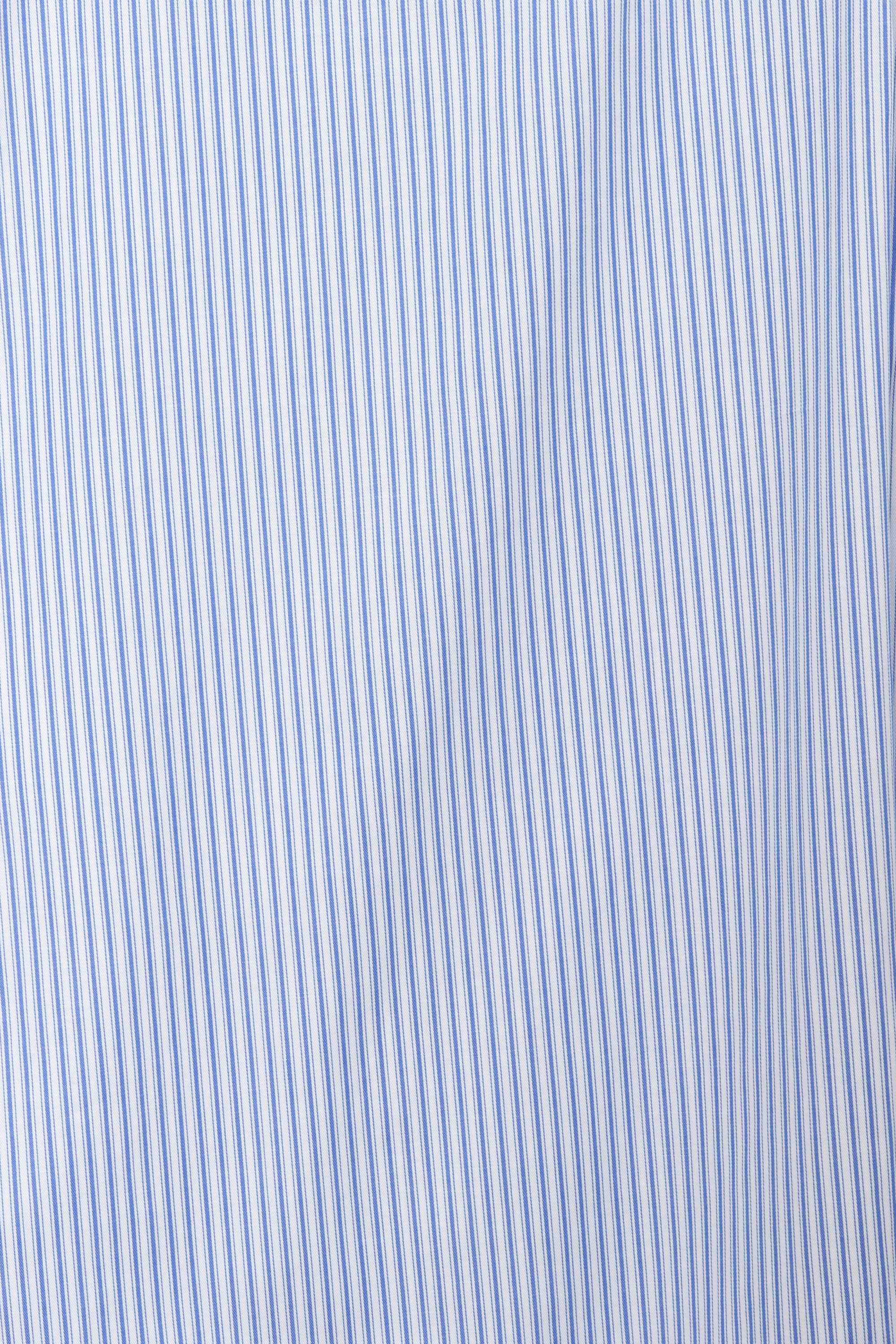 SOKTAS ORGANIC COTTON STRIPE COMFORT FIT SHIRT S/S, Blue Stripe