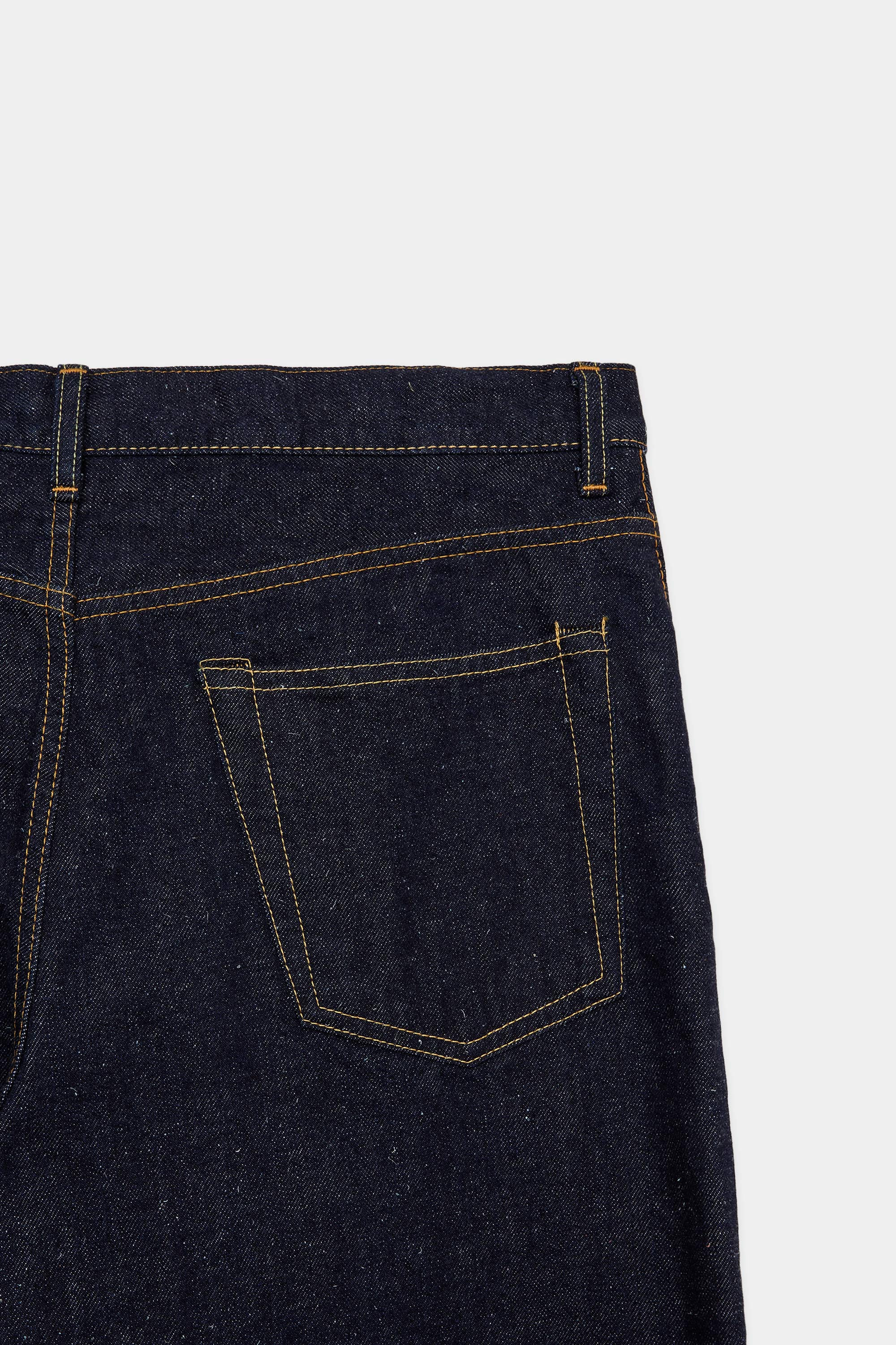 KIMONO DENIM WIDE STRAIGHT DENIM, Indigo