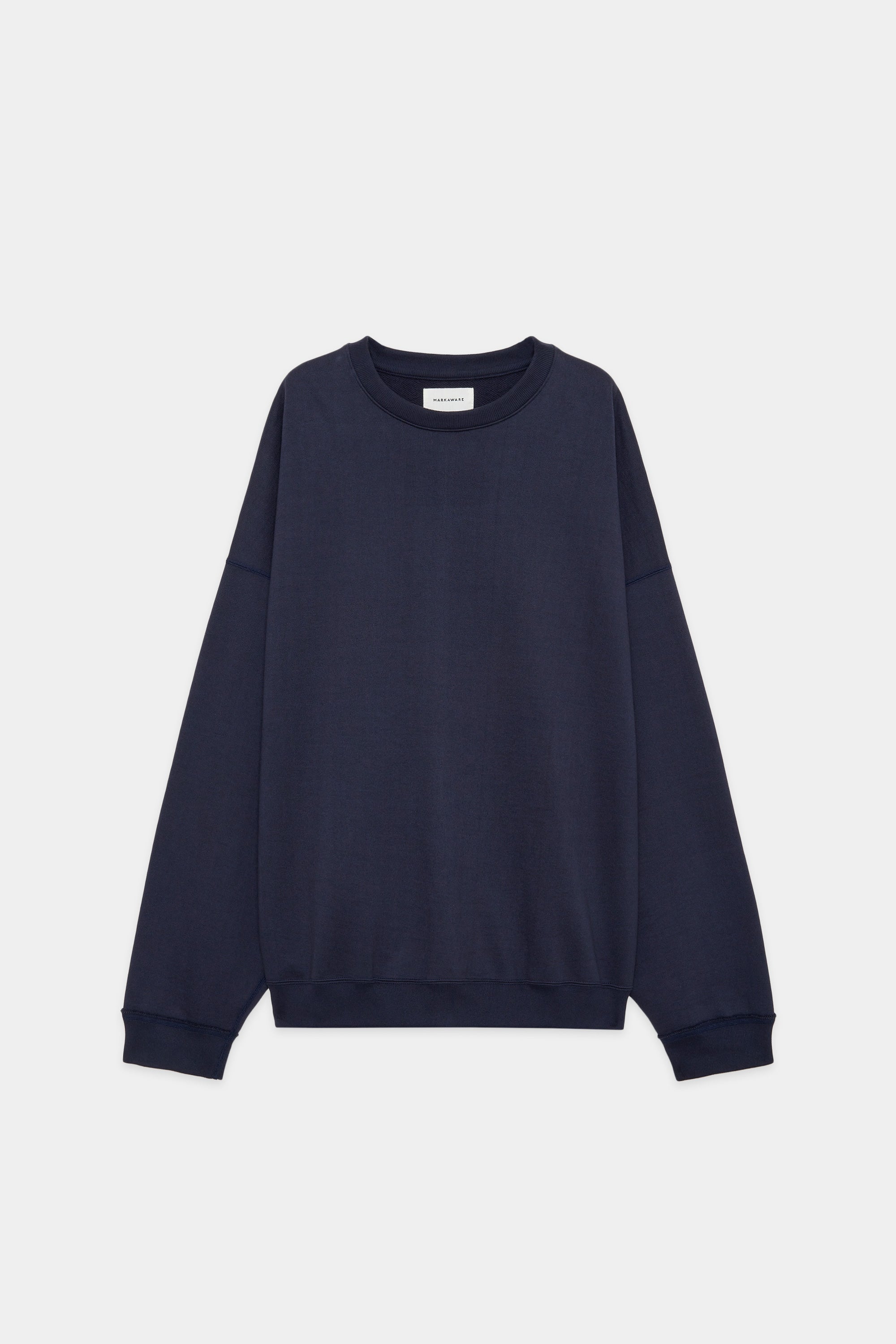 ORGANIC COTTON HEAVY FLEECE HUGE SWEAT, Navy – MARKAWARE