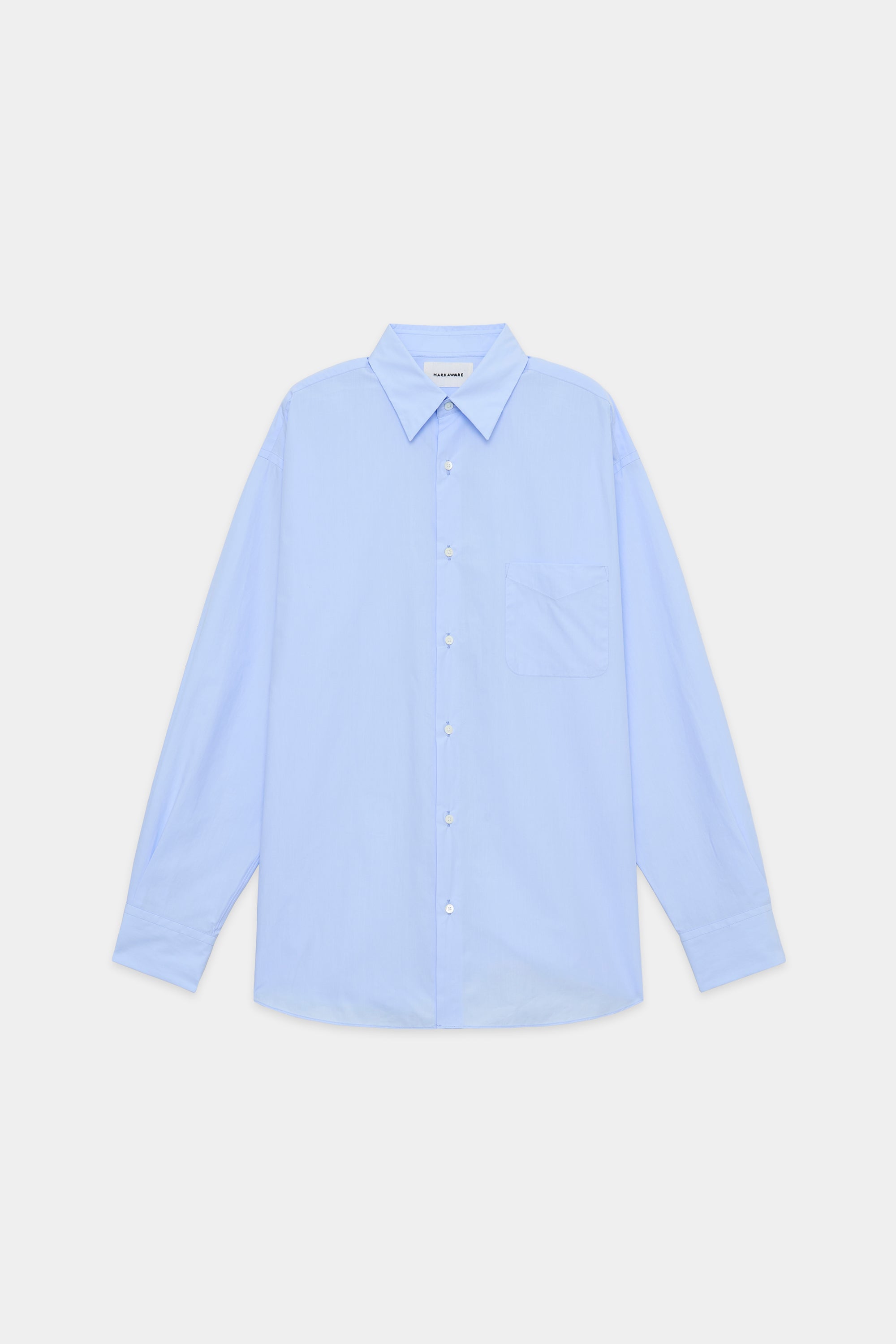MARKAWARE コンフォートフィットシャツ, Saxe Blue袖丈長袖