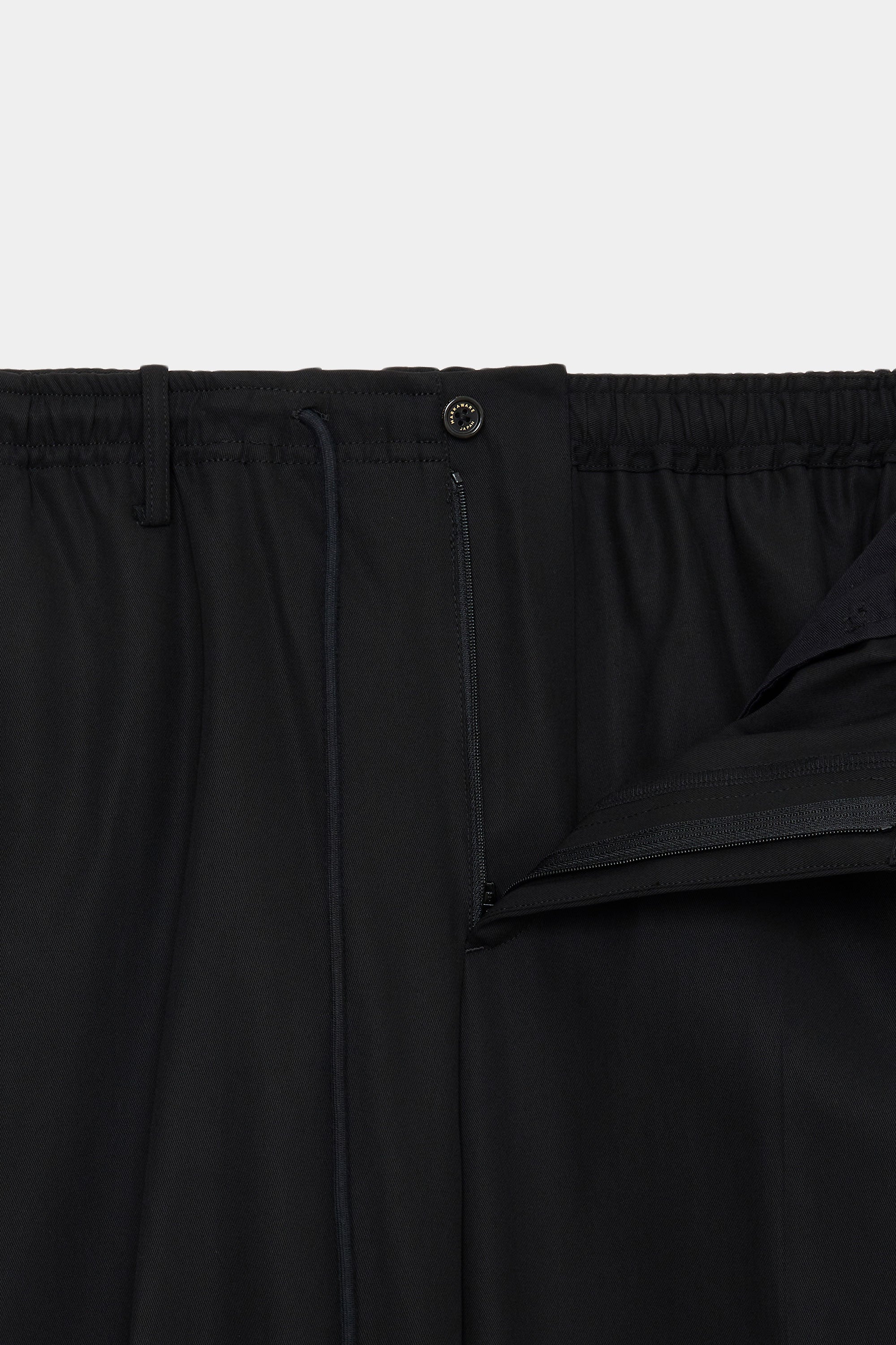 DRY VOILE TWILL COMFORT FIT EASY TROUSERS, Black