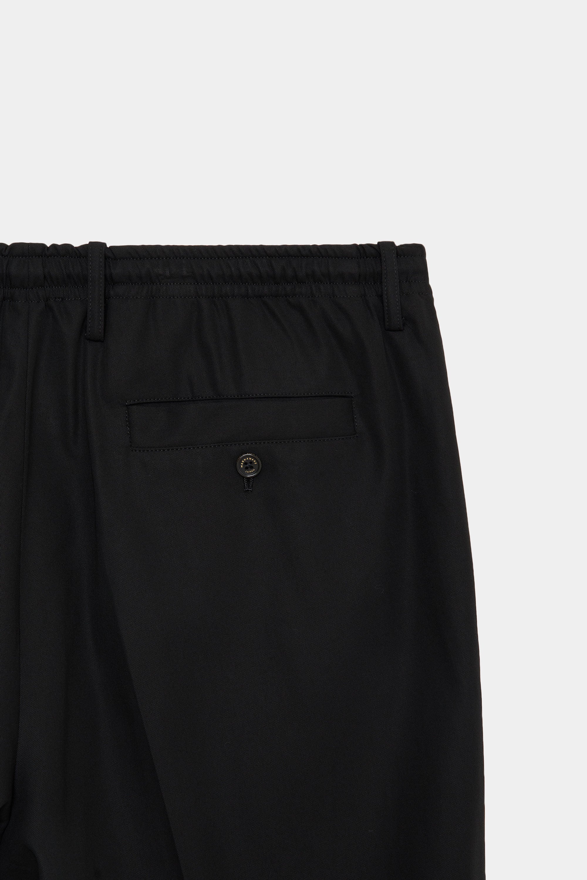 DRY VOILE TWILL COMFORT FIT EASY TROUSERS, Black