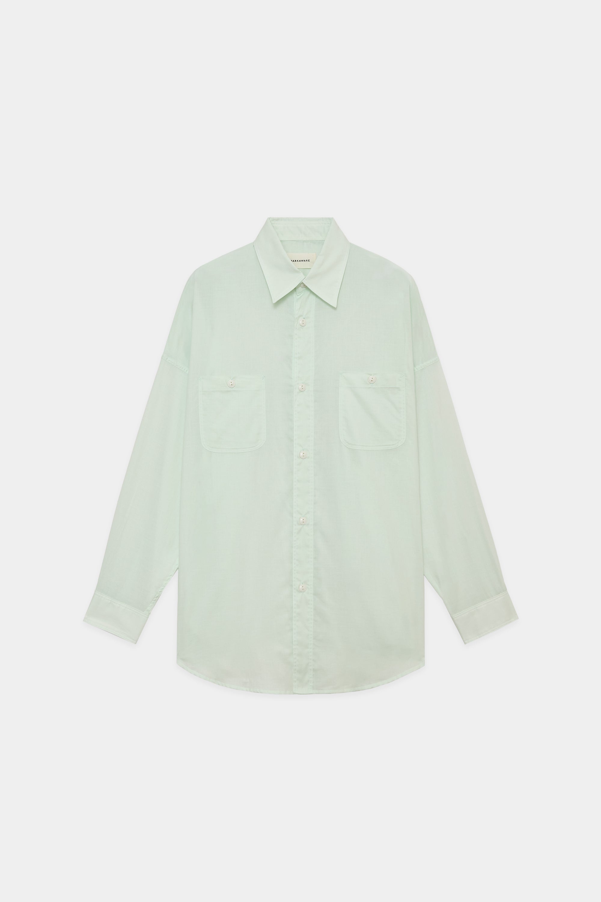 ORGANIC PERU PIMA COTTON LOAN TENT LONG SHIRT, Green