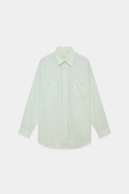 オーガニックペルーピマコットン60/-ローン / テントロングシャツ, Green