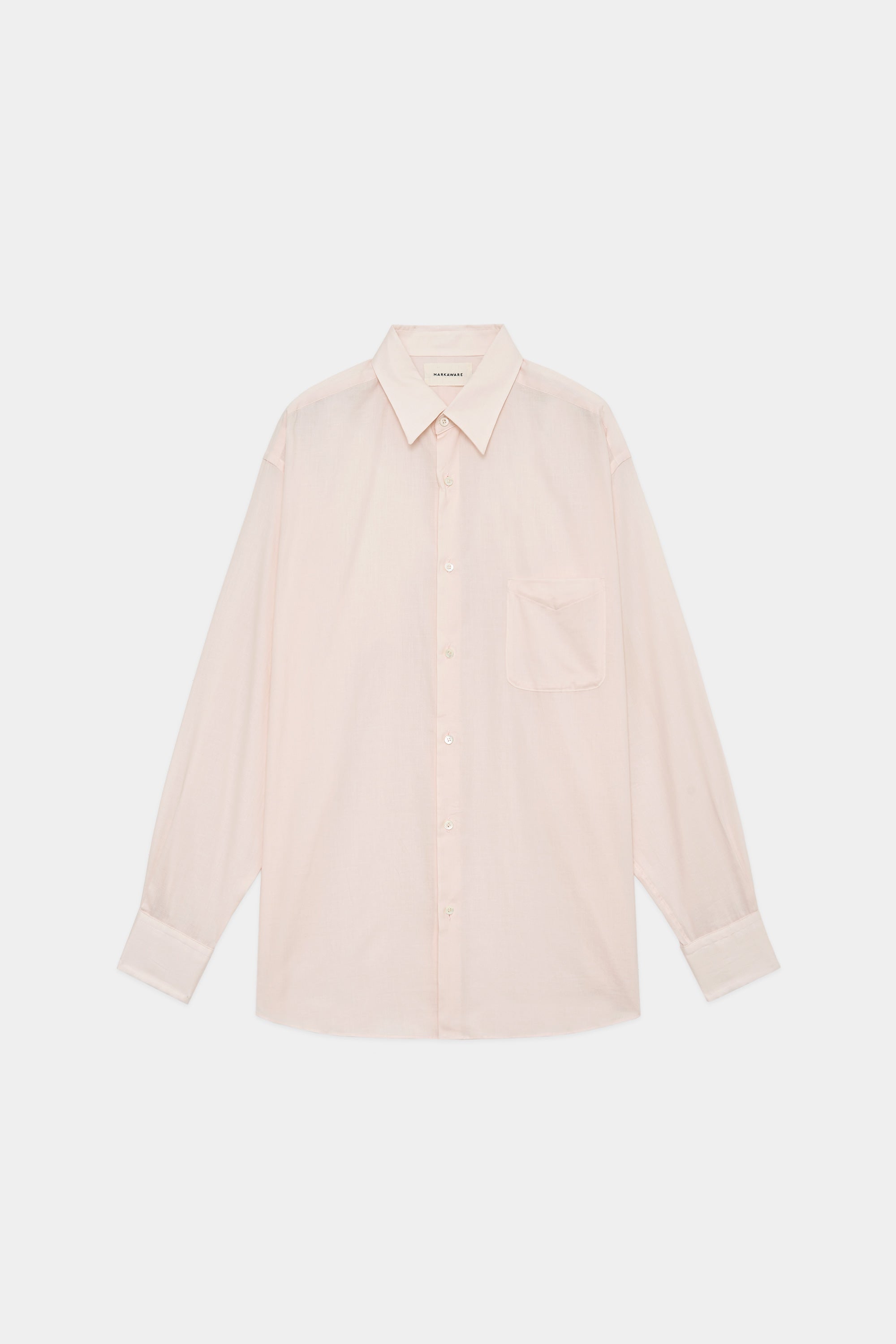 オーガニックペルーピマコットン60/-ローン / コンフォートフィットシャツ, Pink