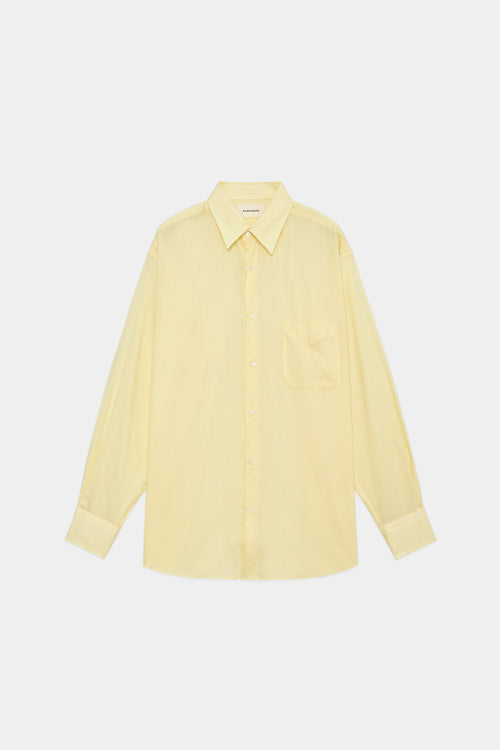 オーガニックペルーピマコットン60/-ローン / コンフォートフィットシャツ, Yellow