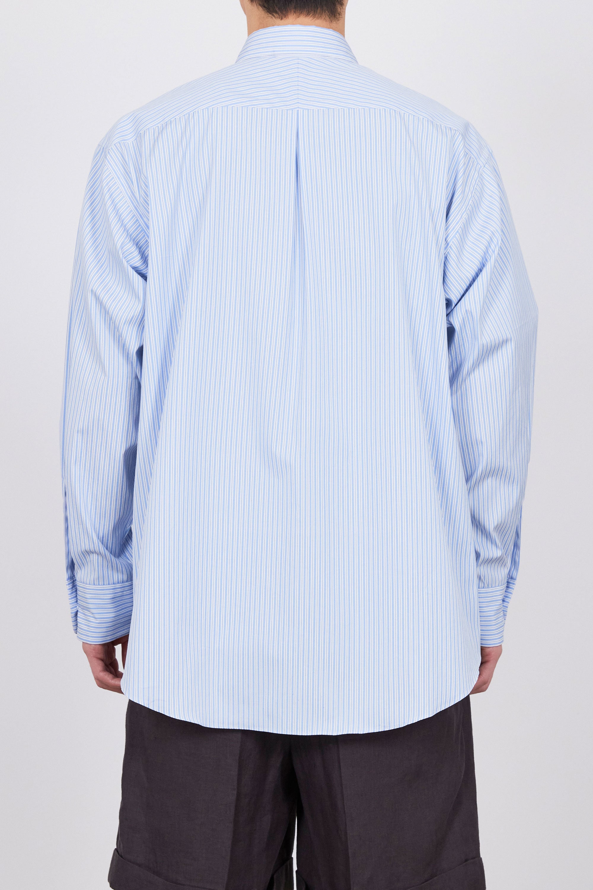 ソクタス ストライプポプリン / コンフォートフィットシャツ, Blue Stripe