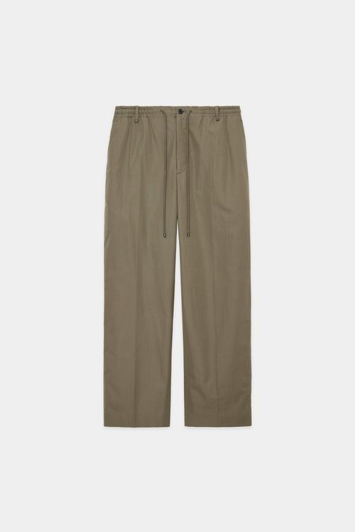 ULTRA LIGHT ALL WEATHER CLOTH FLAT  FRONT TAPERED EASY TROUSERS, Sage Green