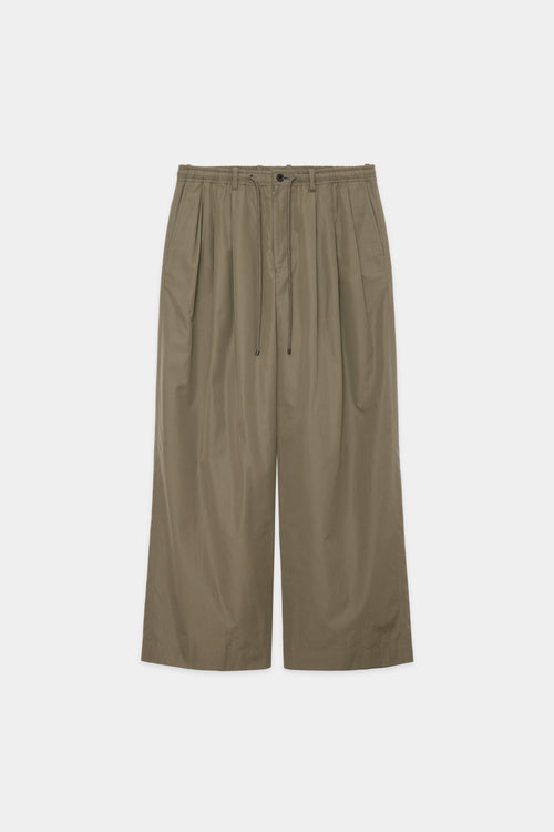 ULTRA LIGHT ALL WEATHER CLOTH TRIPLE PLEATED EASY TROUSERS, Sage Green