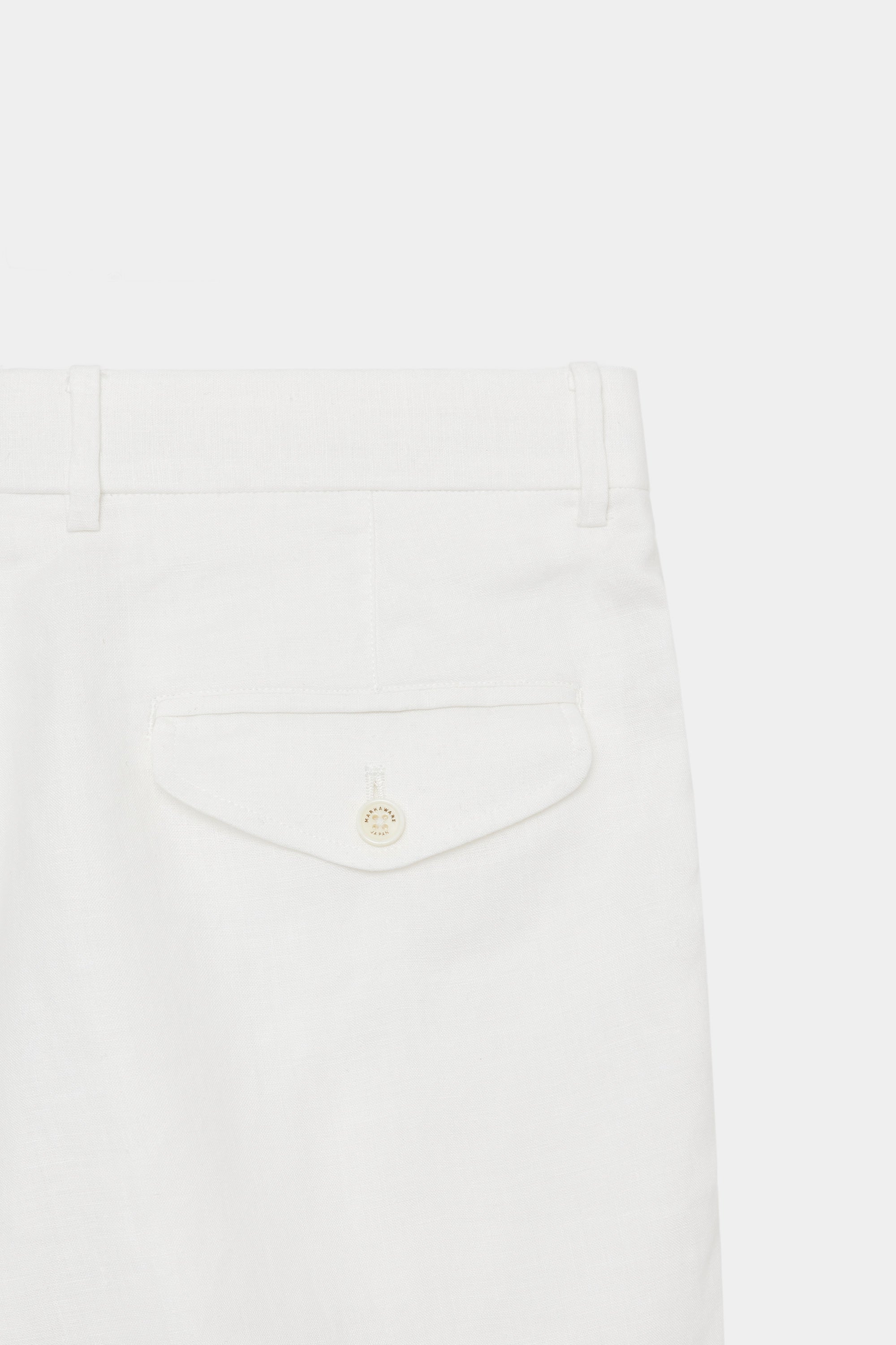 HEMP SHIRTING CLASSIC FIT SHORTS, White