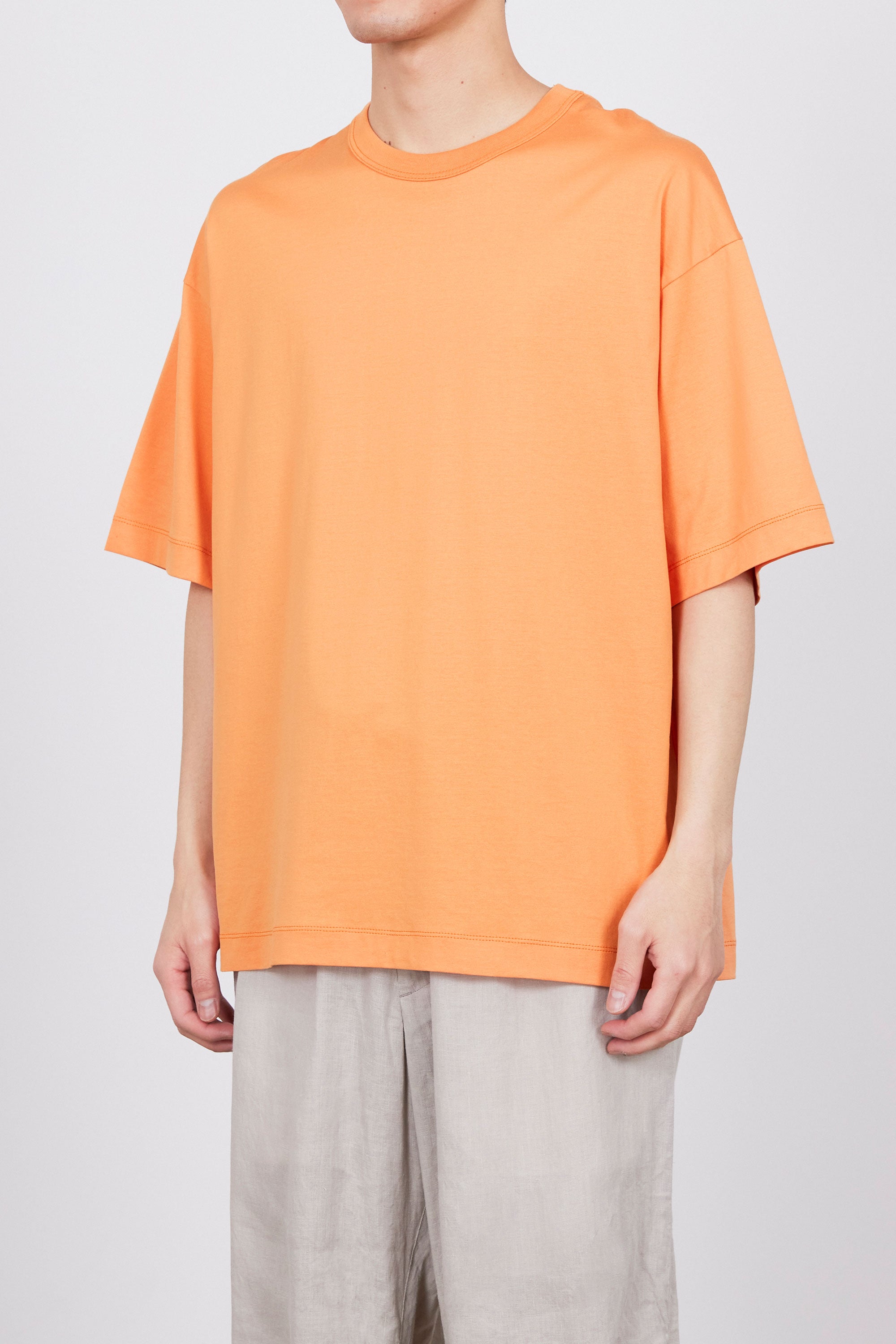 オーガニックGIZA 80/2天竺 / コンフォートフィット Tee, Orange