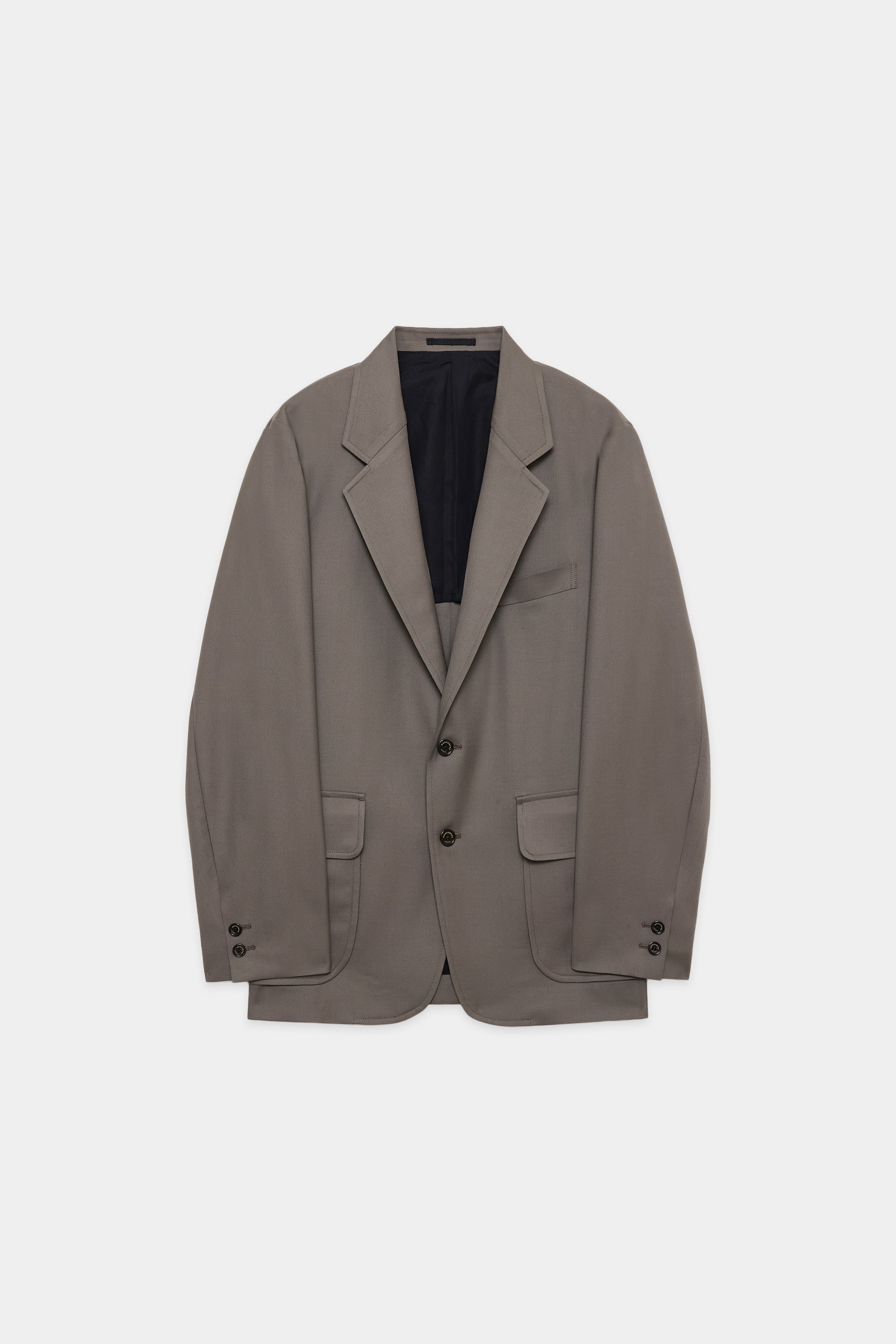 2/72 ORGANIC WOOL SERGE STEVENS JACKET, Graige