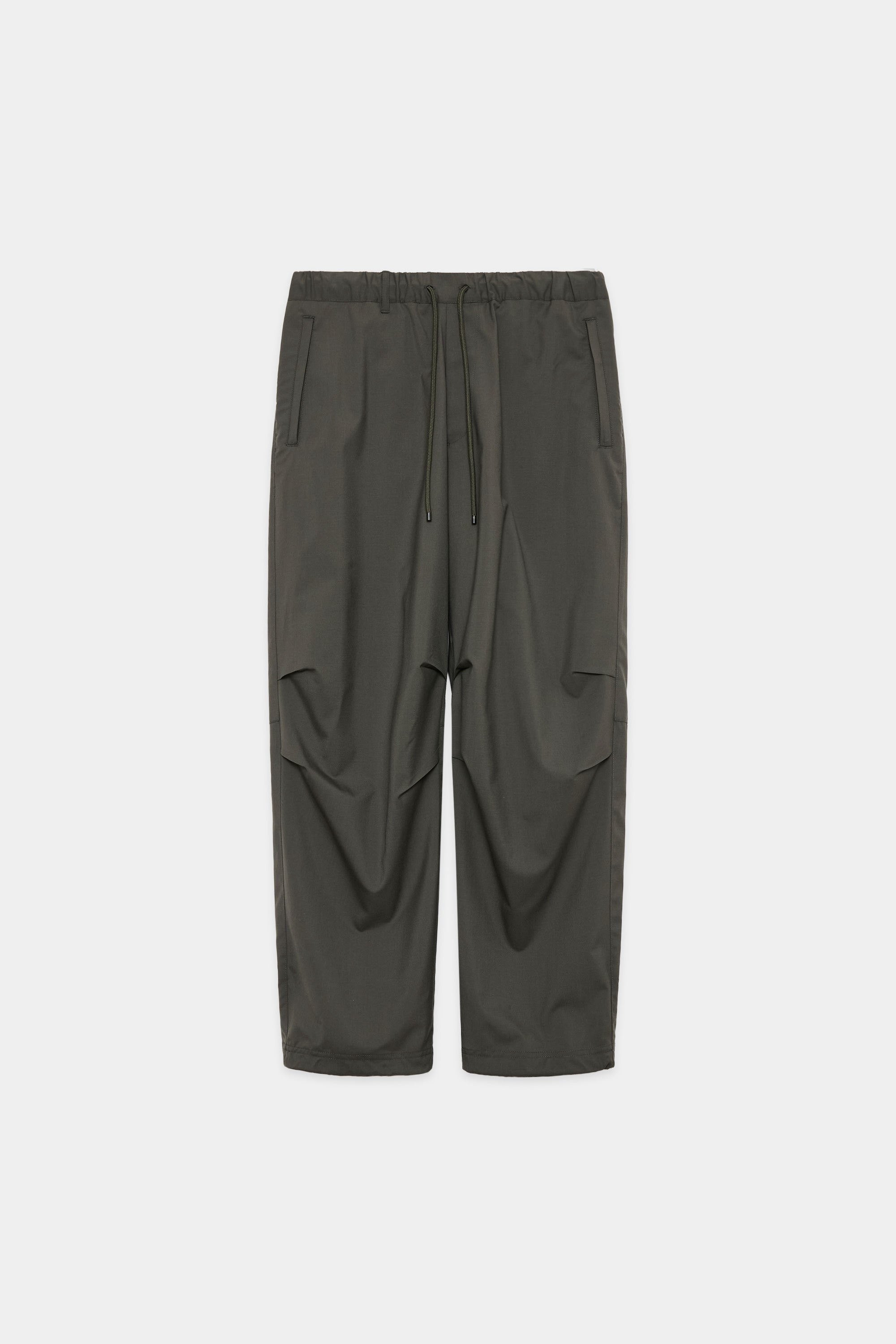 2/80 ORGANIC WOOL TYPEWRITER EASY ARMY TROUSERS, Olive