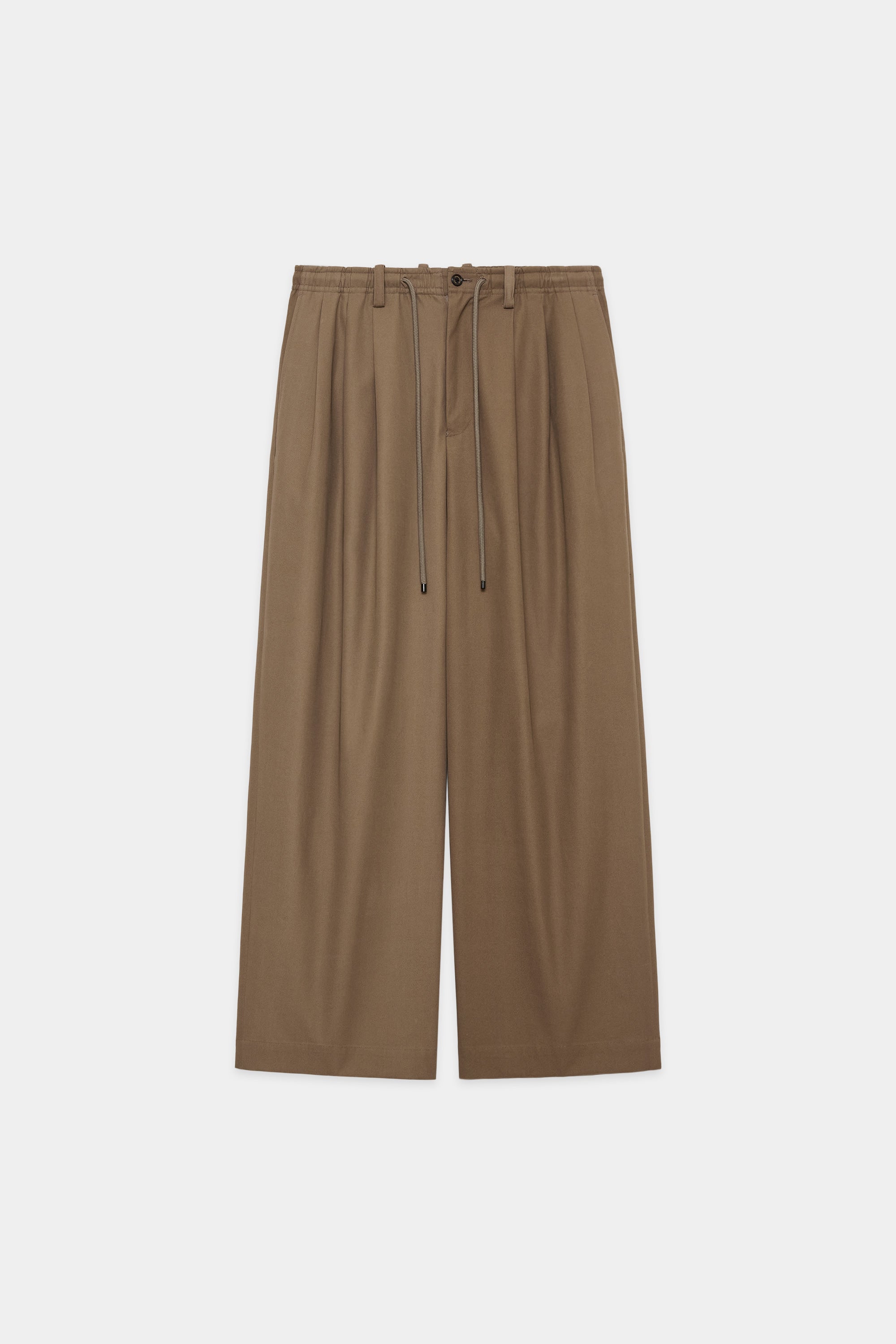 ORGANIC COTTON GABARDINE TRIPLE PLEATED EASY TROUSERS, Graige