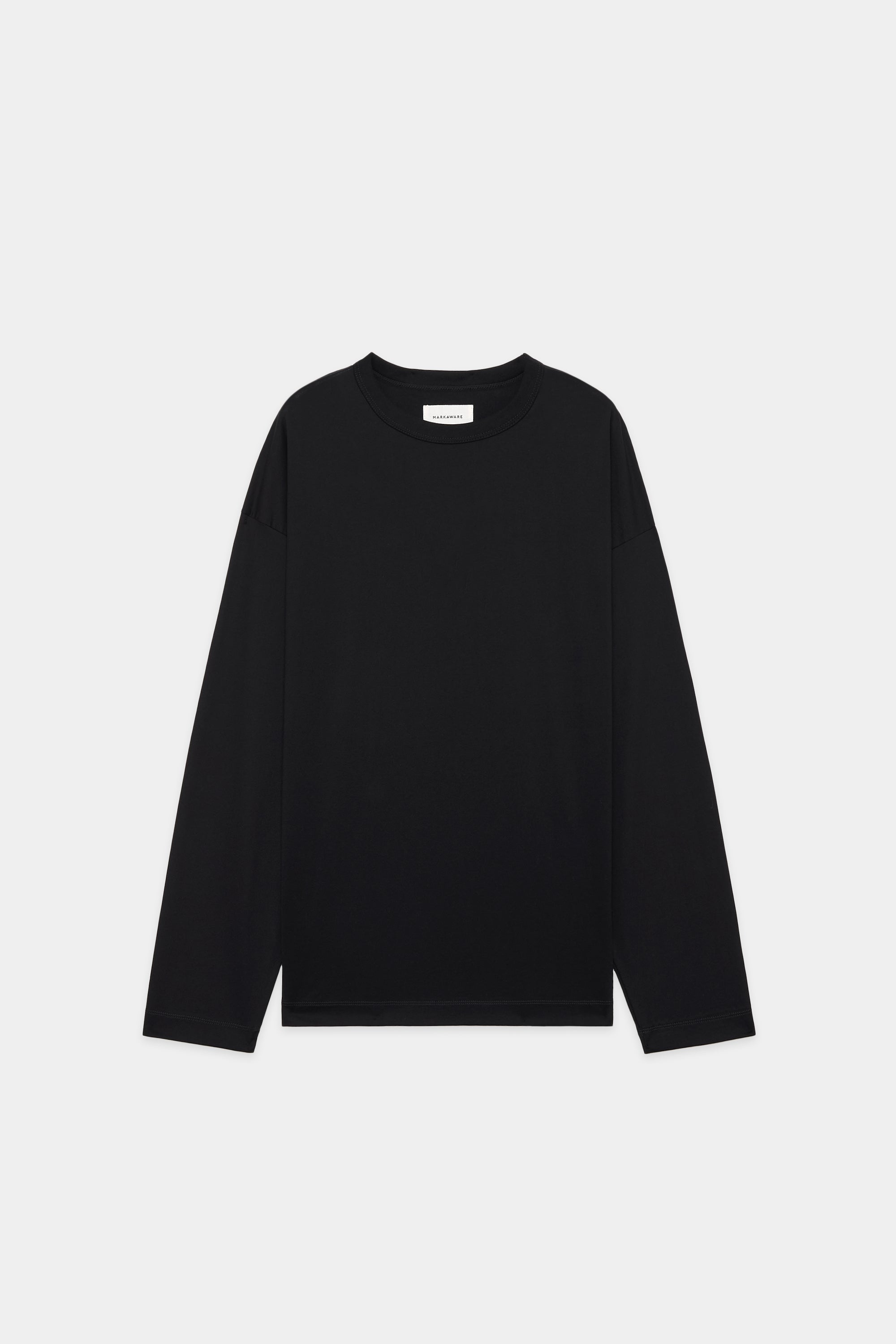 オーガニックGIZA 80/2天竺 / コンフォートフィットTEE L/S, Black