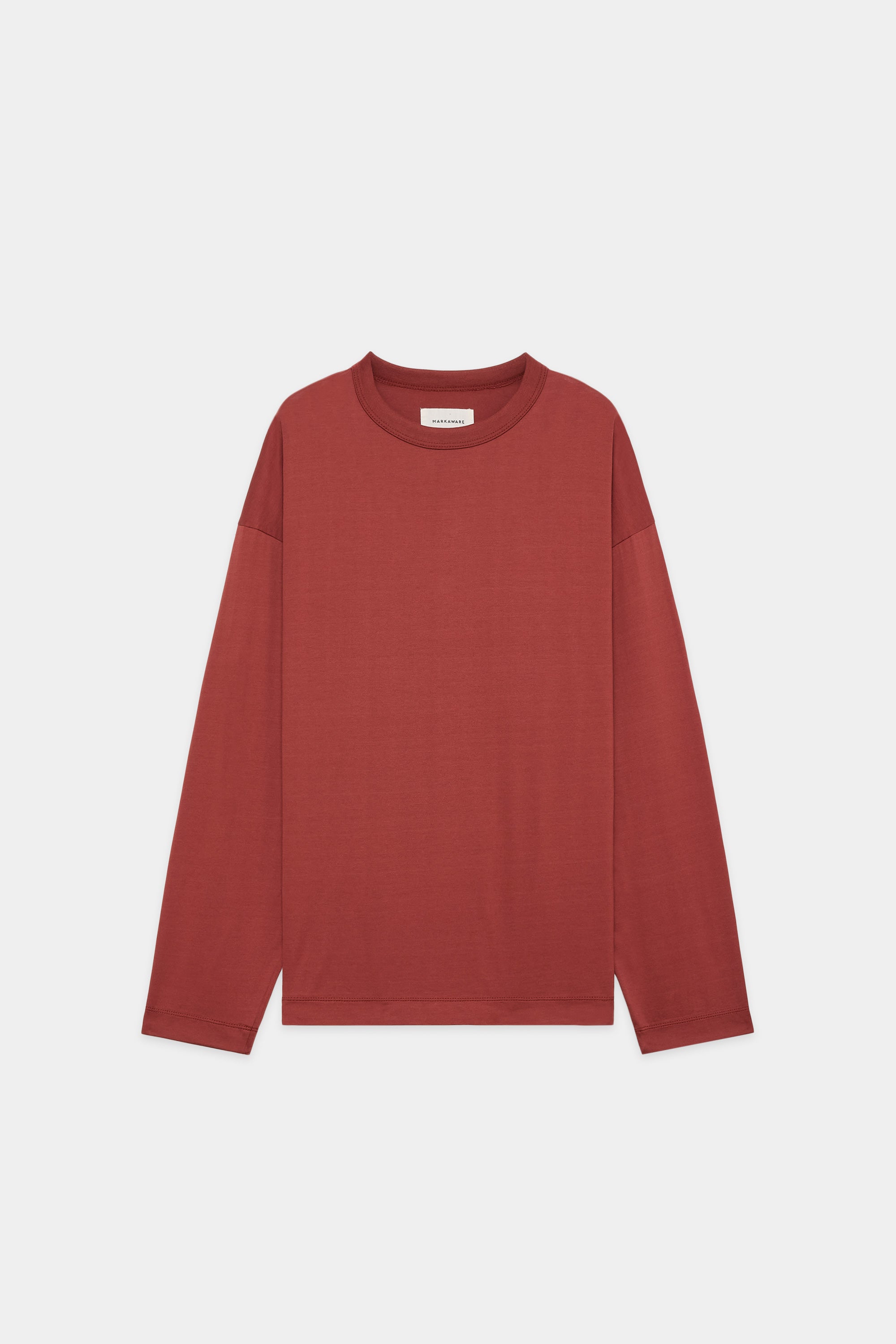 オーガニックGIZA 80/2天竺 / コンフォートフィットTEE L/S, Falu Red