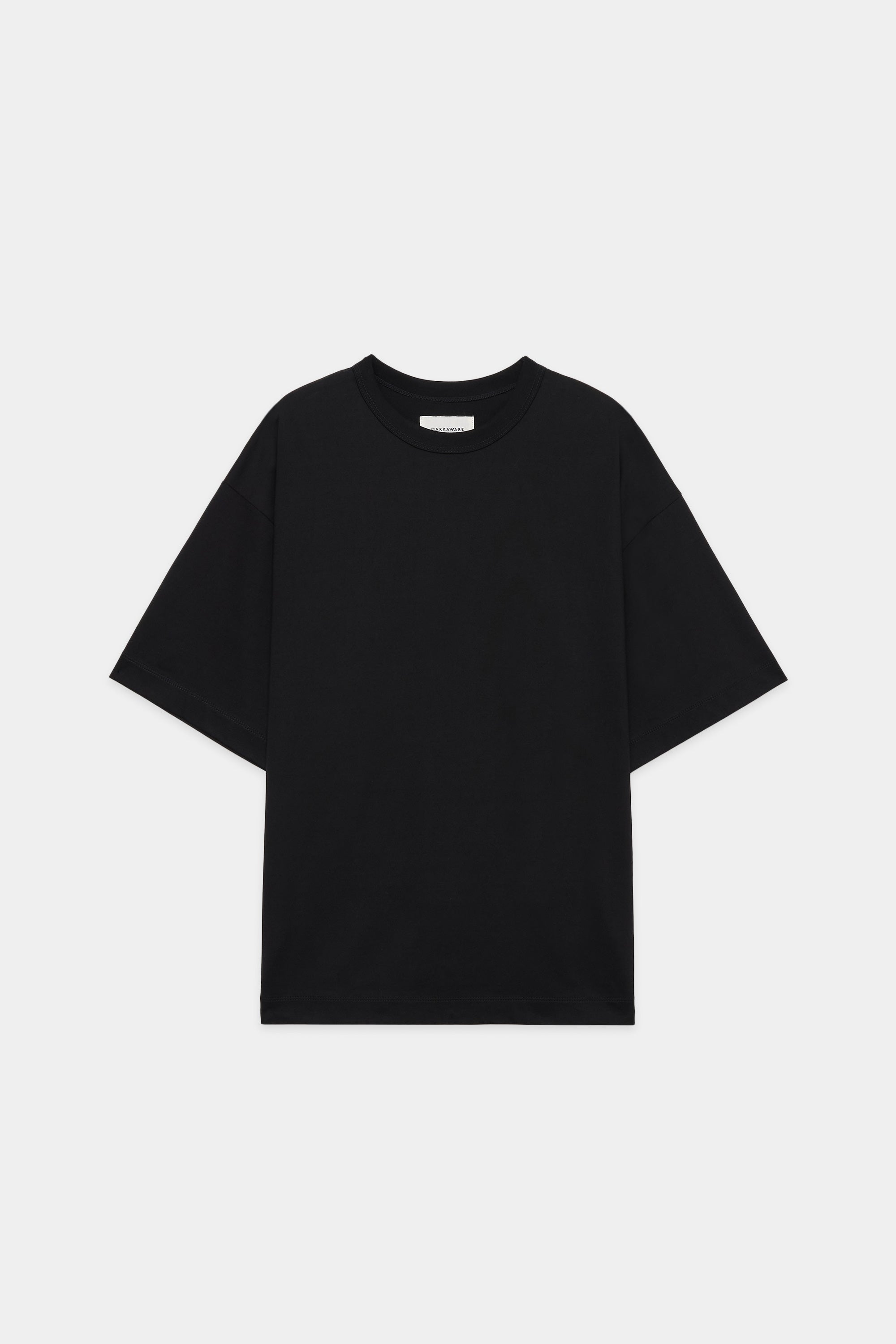 ORGANIC GIZA 60/3 KNIT COMFORT FIT TEE Ⅱ, Black