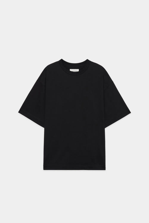 ORGANIC GIZA 60/3 KNIT COMFORT FIT TEE Ⅱ, Black