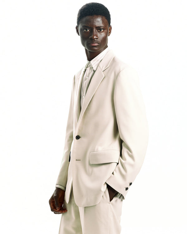 ORGANIC WOOL SURVIVAL CLOTH SPORTS COAT, Dirty White