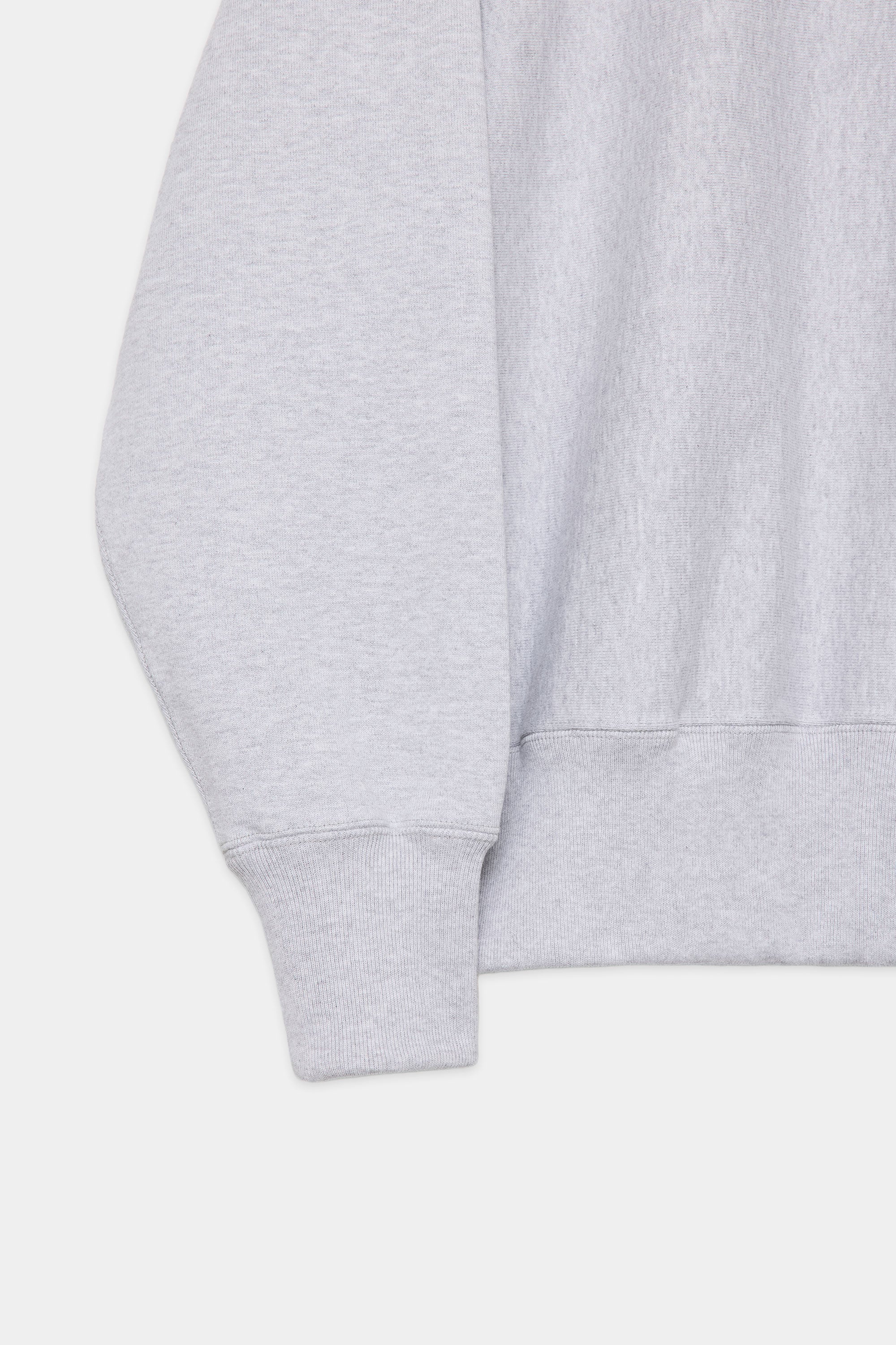 ORGANIC COTTON HEAVY FLEECE GYM JUMPER, Ash Gray