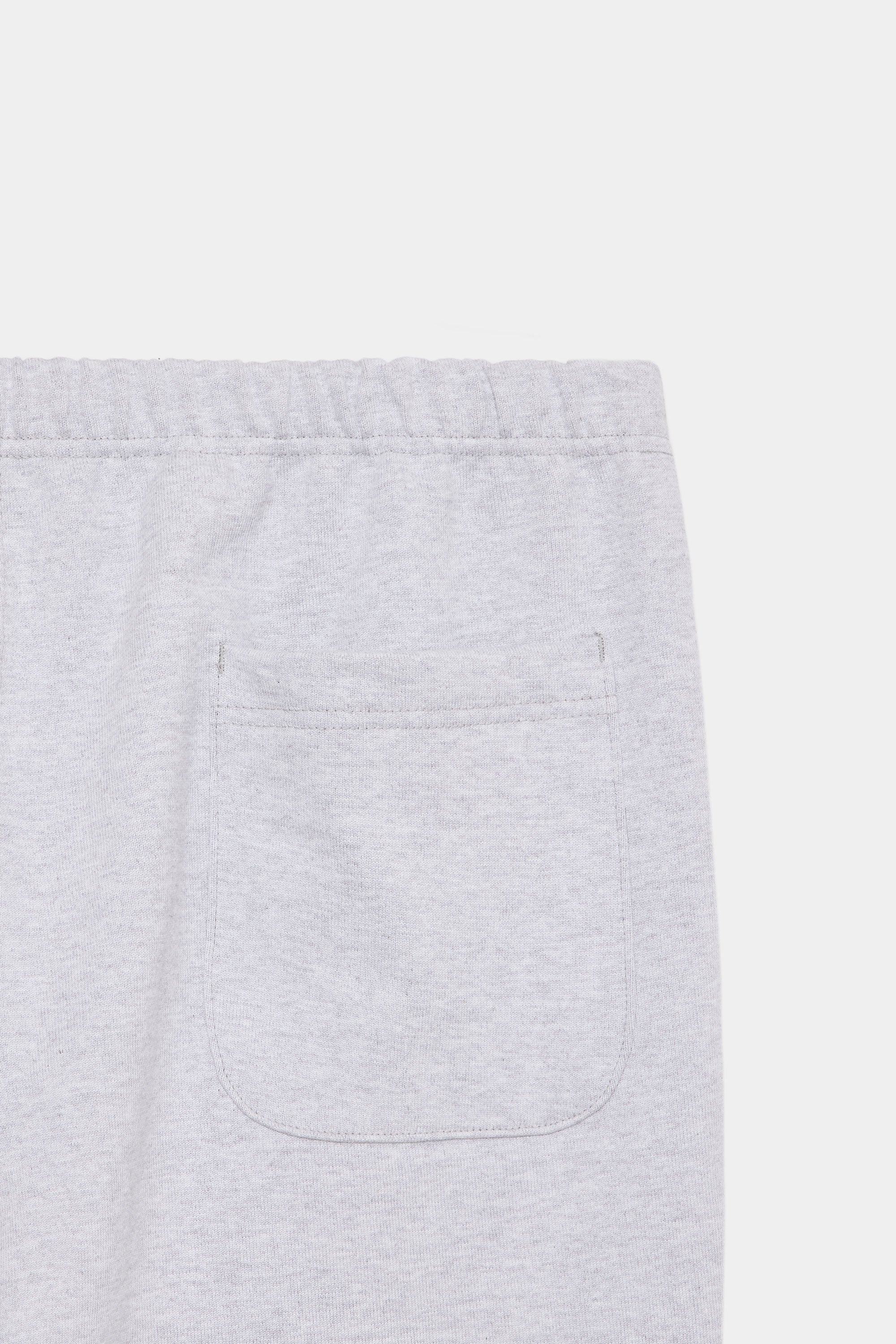 ORGANIC COTTON HEAVY FLEECE WIDE GYM PANTS, Ash Gray