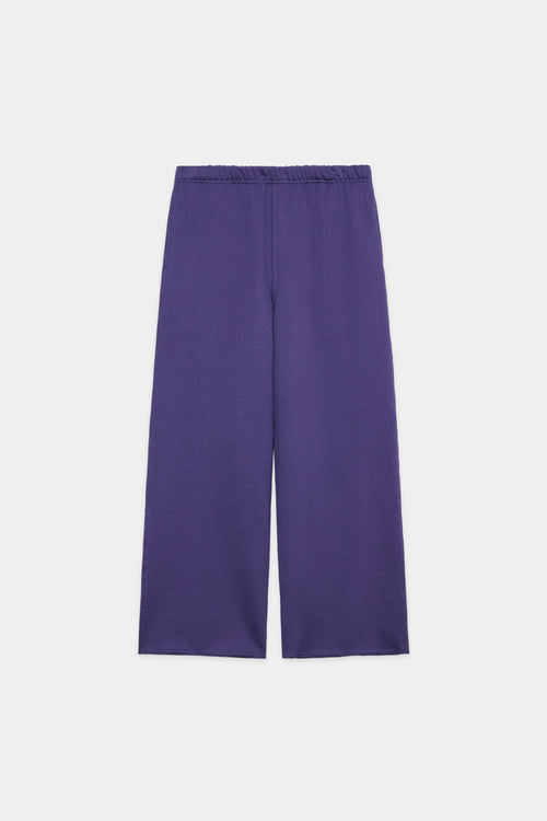 ORGANIC COTTON HEAVY FLEECE WIDE GYM PANTS, Purple