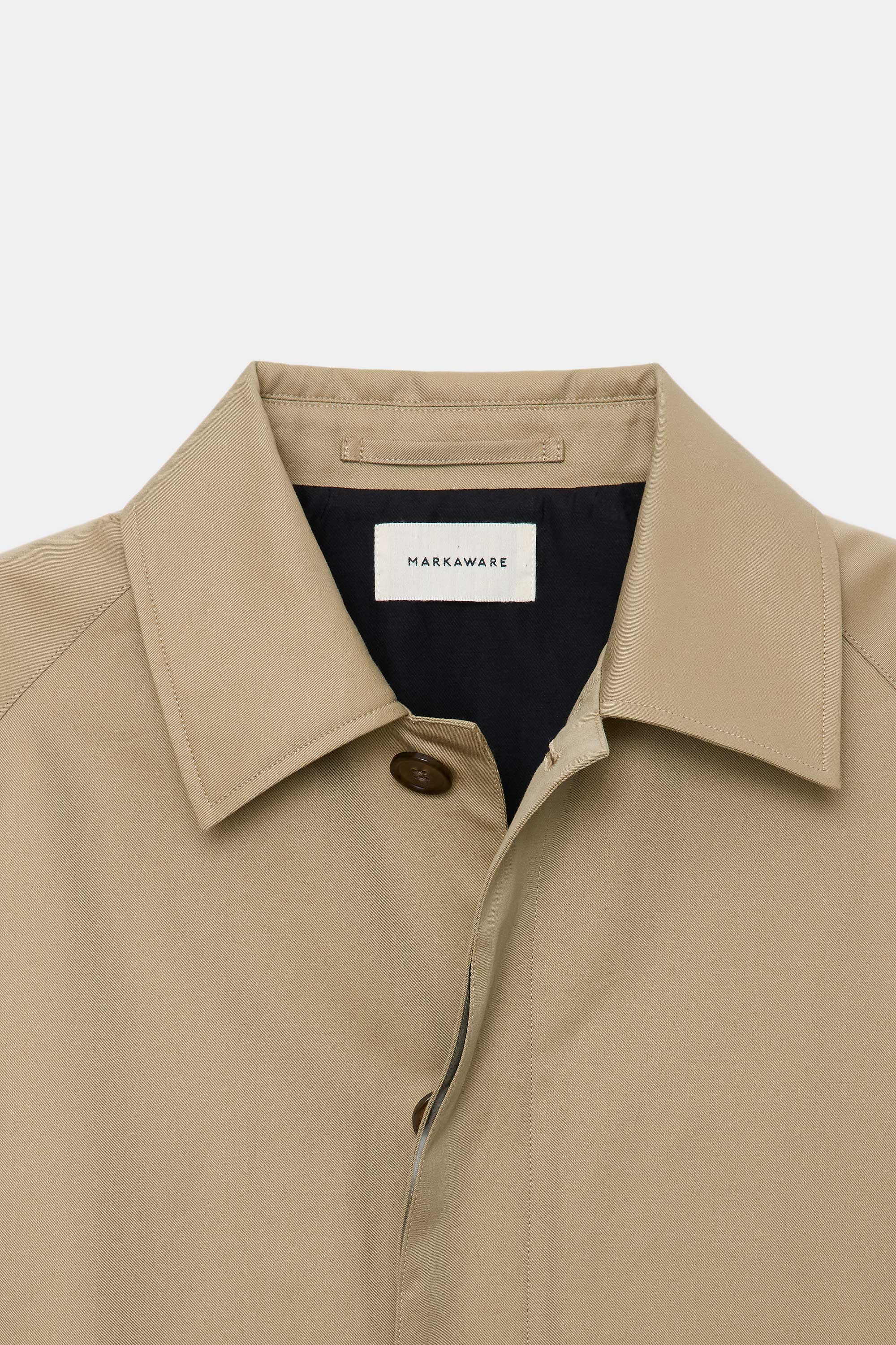 ORGANIC GIZA GABARDINE SERVICE JACKET, Khaki