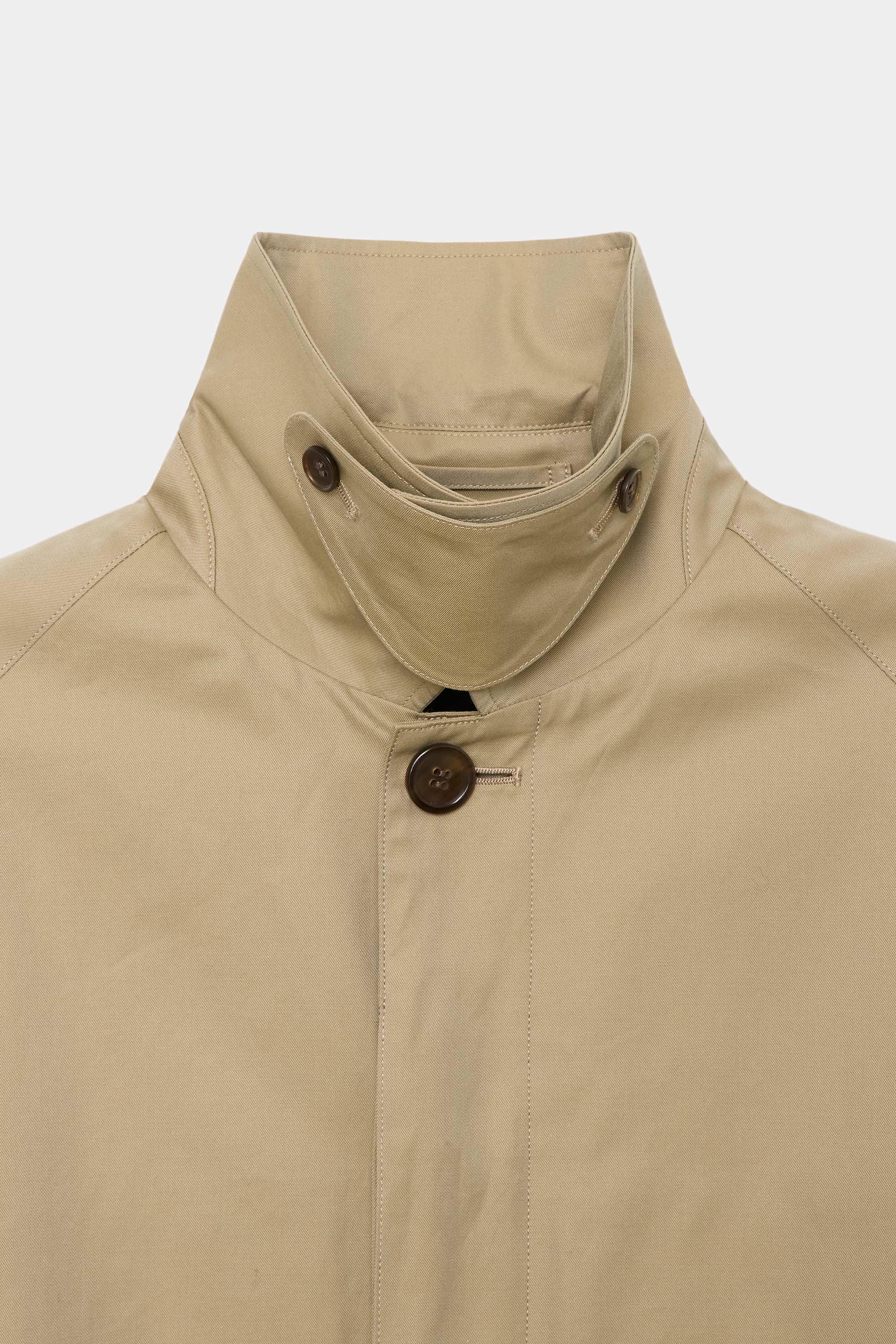 ORGANIC GIZA GABARDINE SERVICE JACKET, Khaki