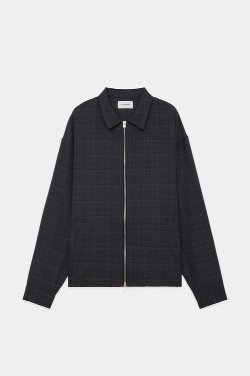 ORGANIC WOOL CHECK VIYELLA SPORTS JACKET, Charcoal Check