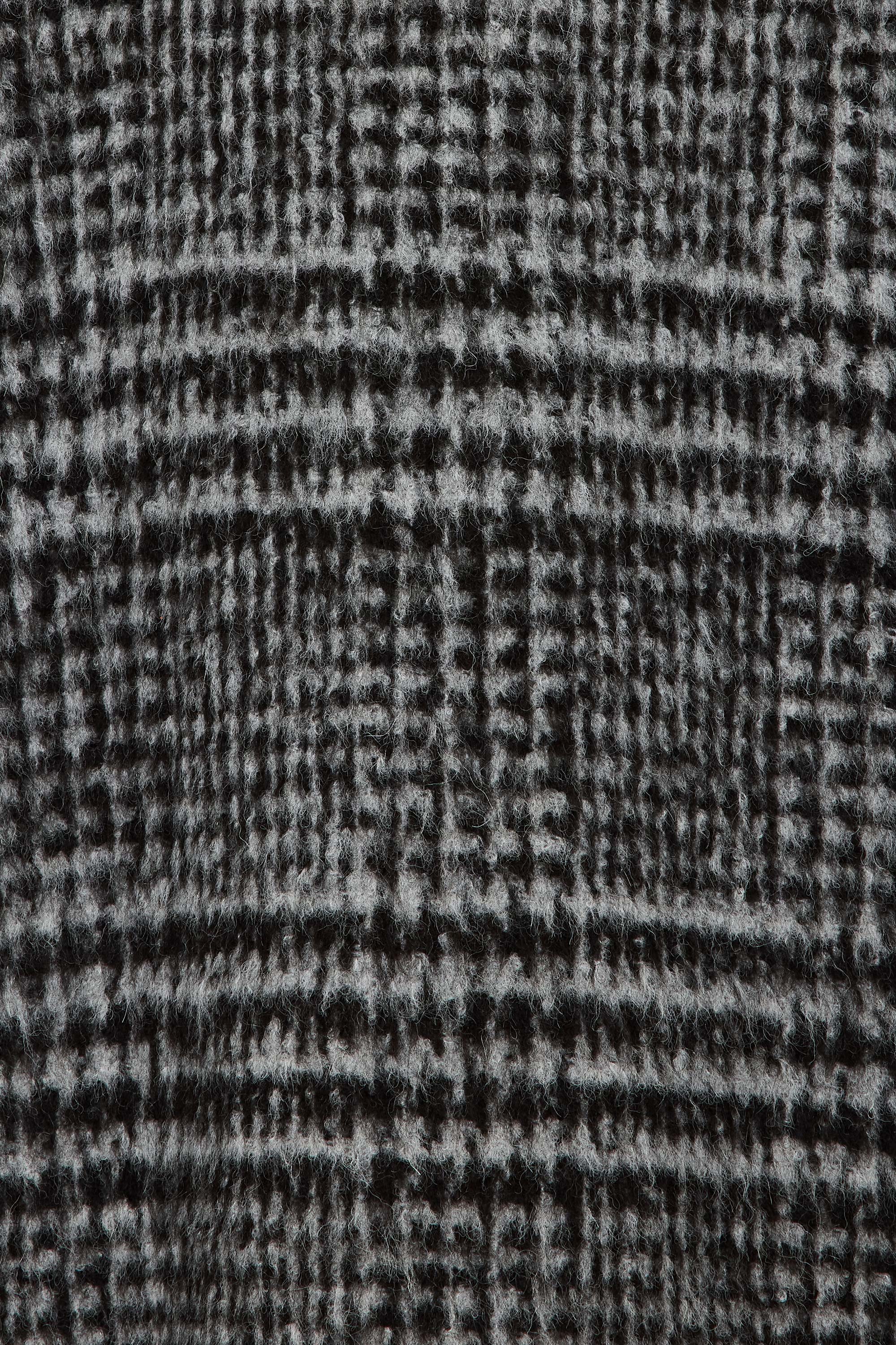 ALPACA SHAGGY PLAID ALPACA LOGGER JACKET, Gray Check