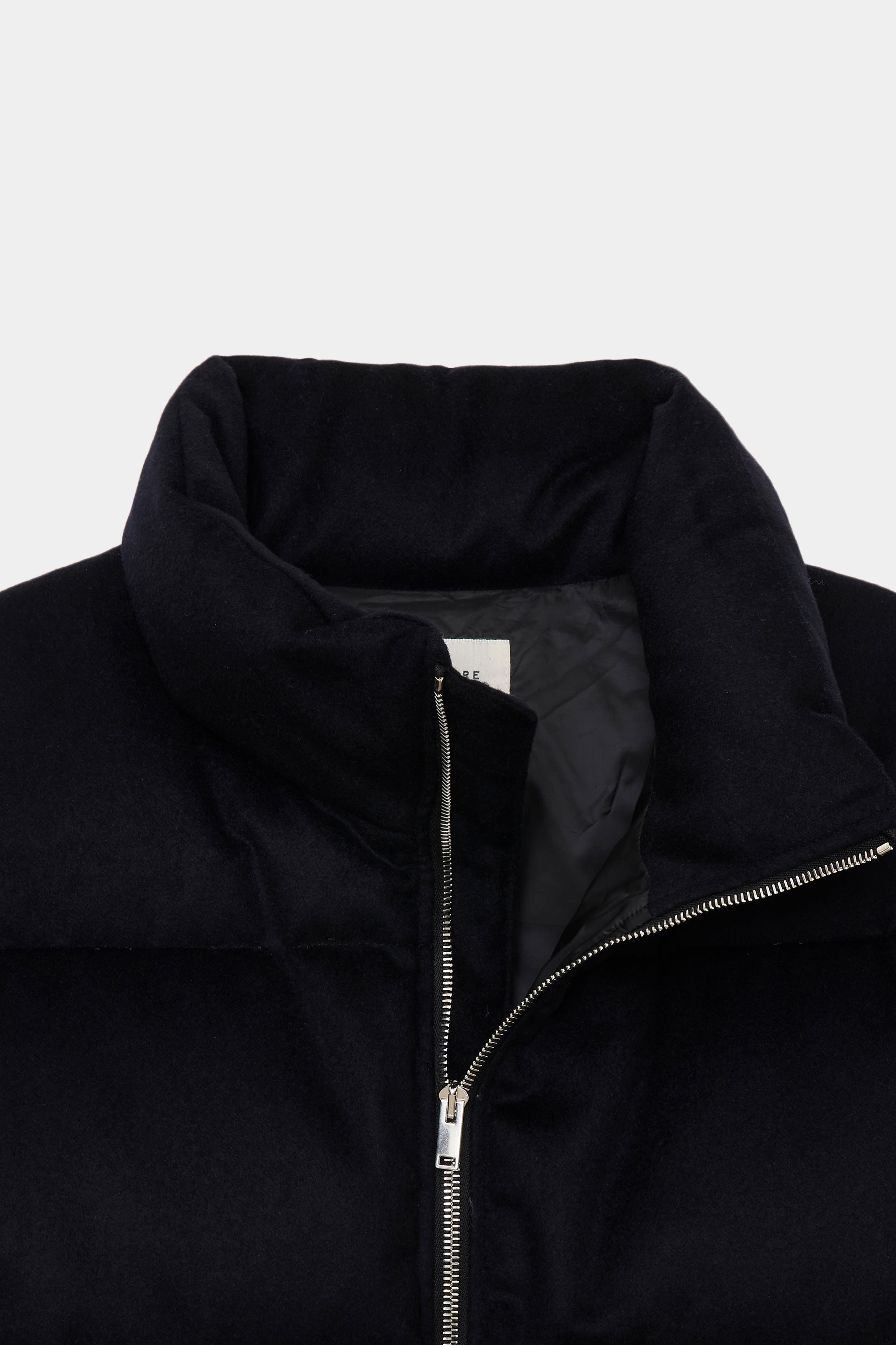 CASHMERE FLANNEL CASHMERE DOWN JACKET, Dark Navy