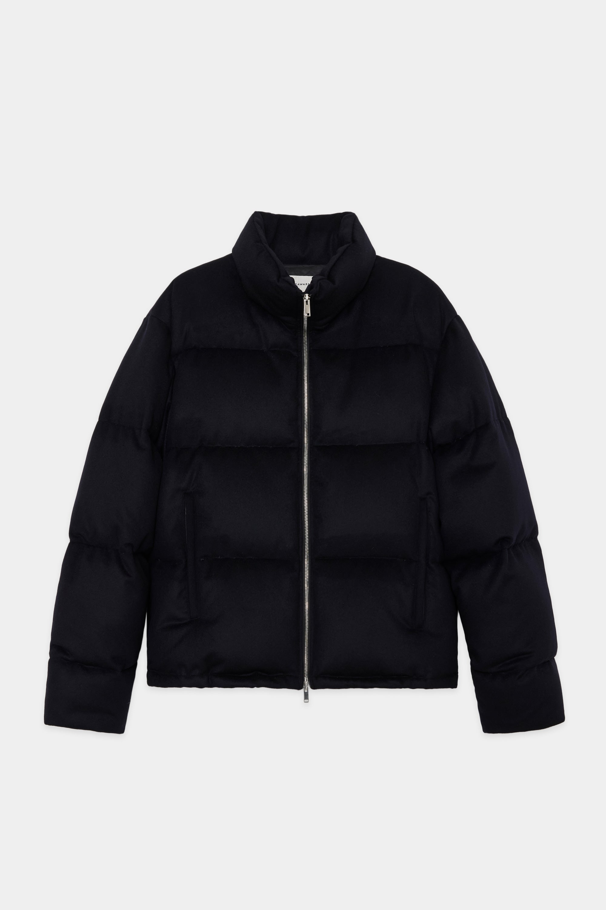 CASHMERE FLANNEL CASHMERE DOWN JACKET, Dark Navy