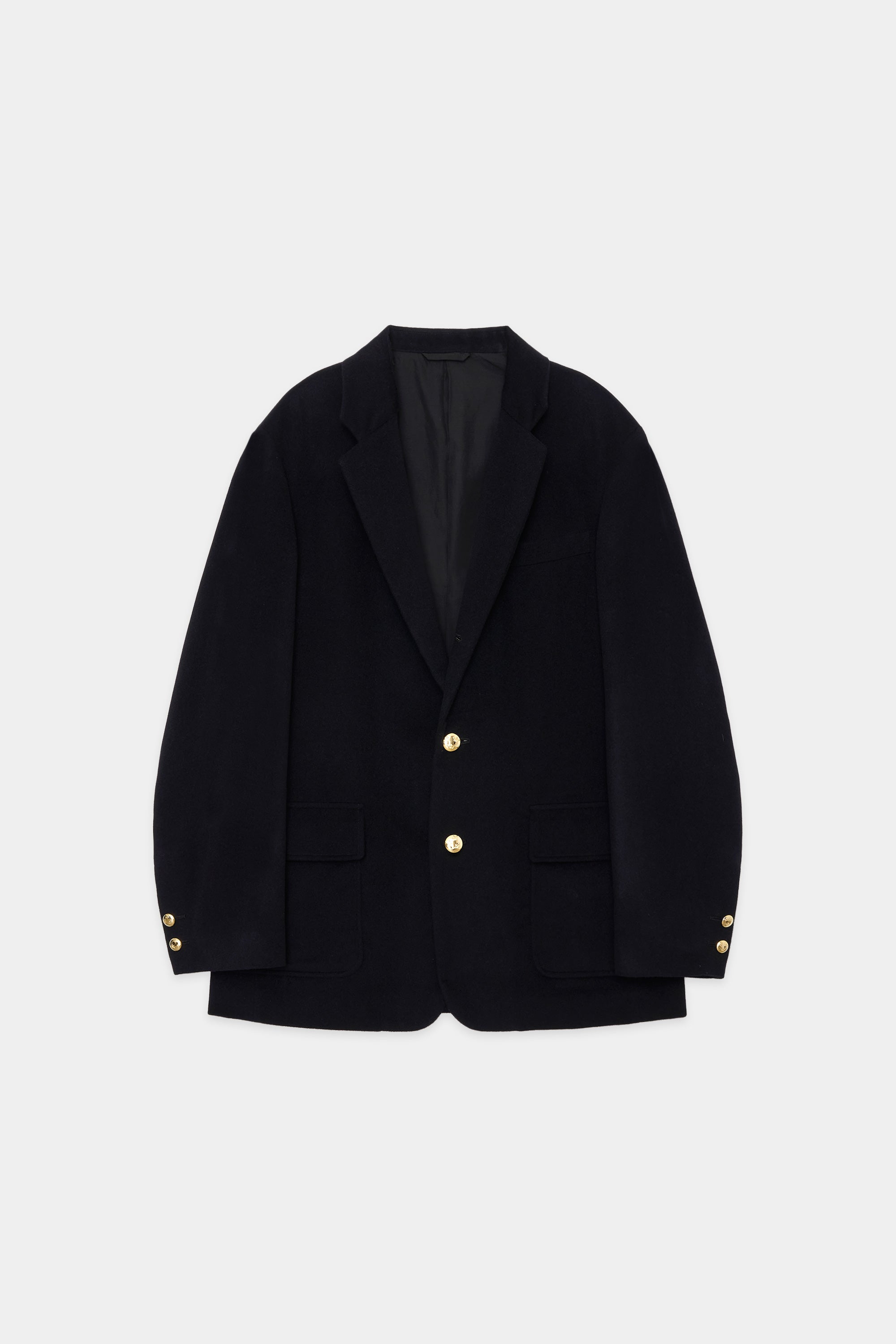 CASHMERE FLANNEL CASHMERE BLAZER, Dark Navy