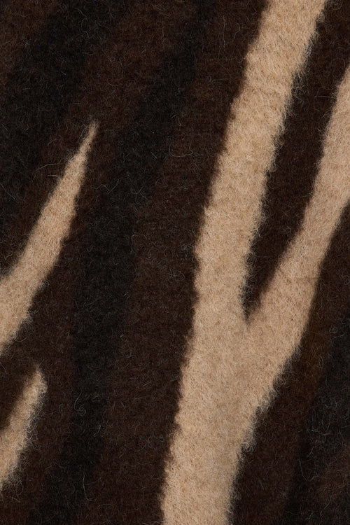 NATURAL COLOR ALPACA BIAS ZEBRA PATTERN JUMPER, Natural Beige MIX