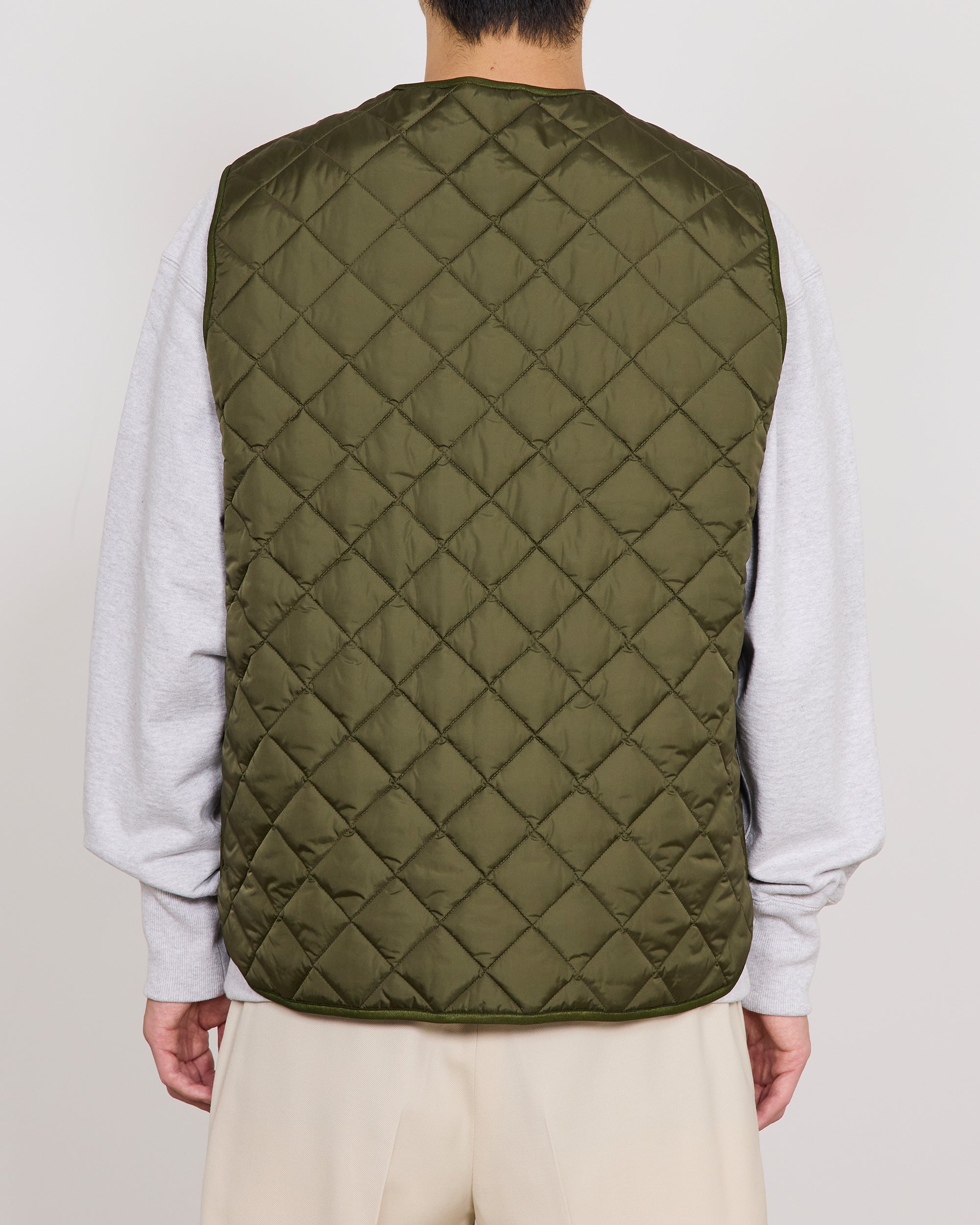 Barbour x MARKAWARE for EDIFICE QUILTING VEST, Khaki