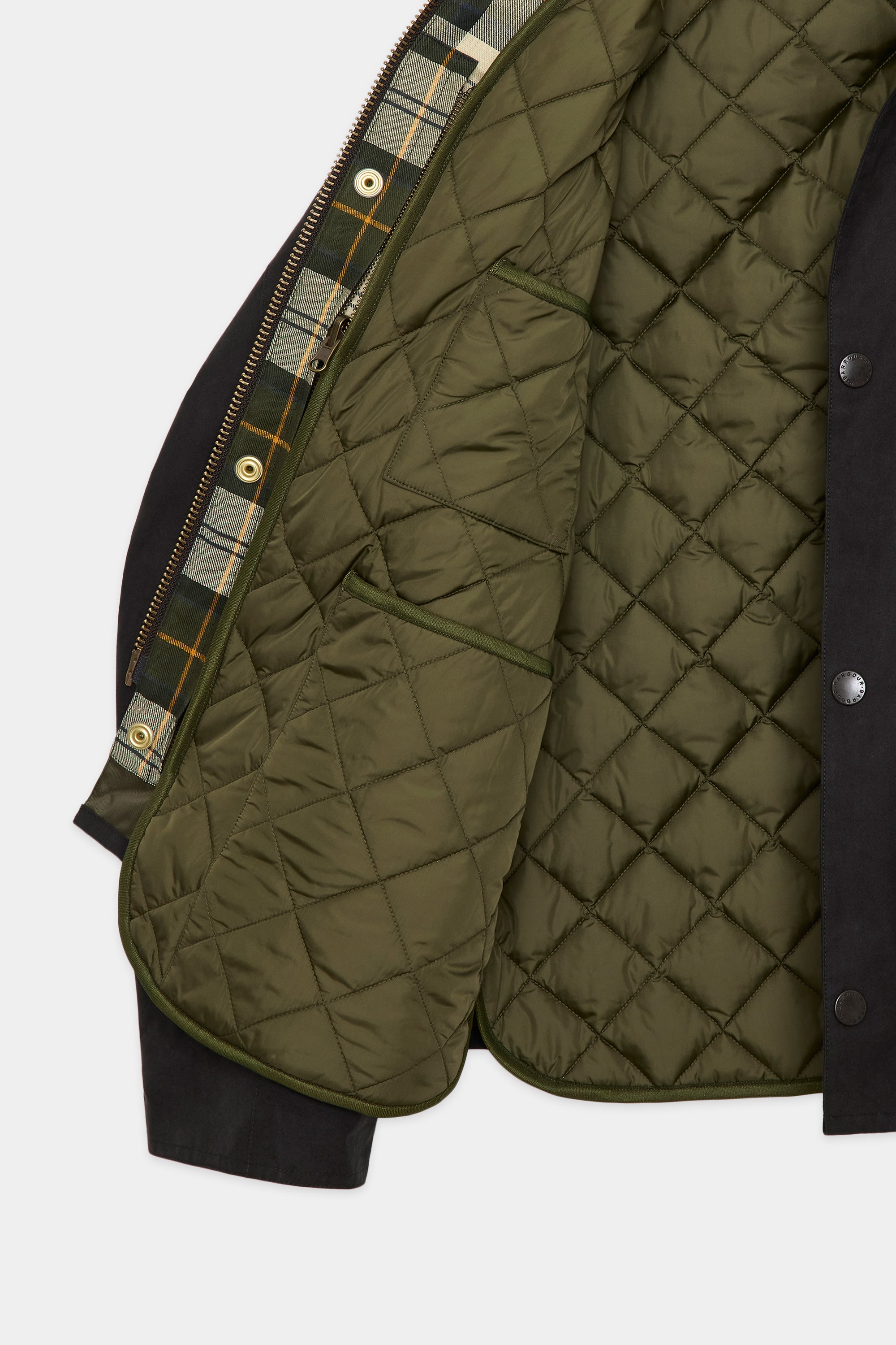 Barbour x MARKAWARE for EDIFICE QUILTING VEST, Khaki