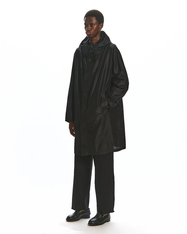 SILK TAFFETA MODS PARKA, Black