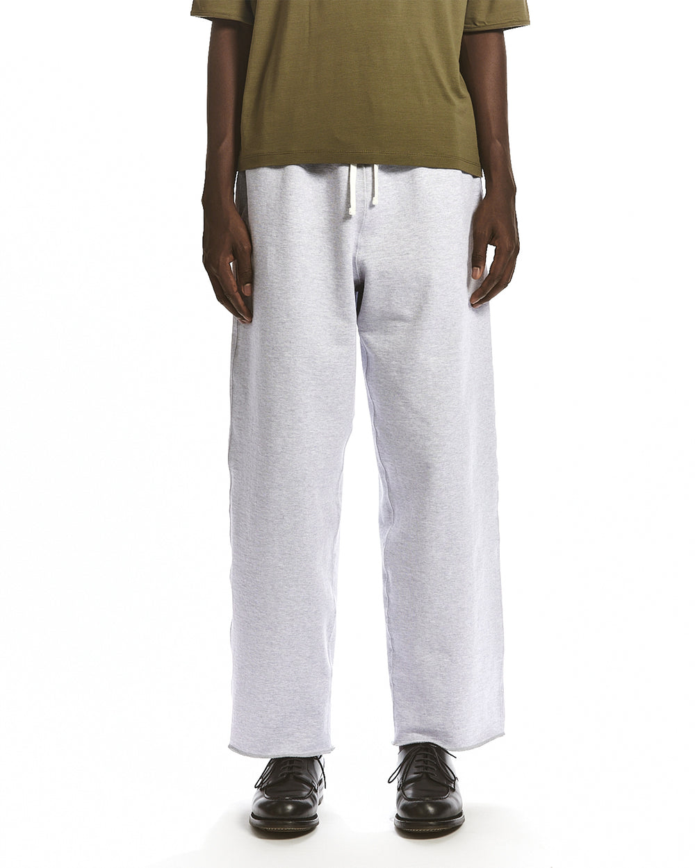 ORGANIC COTTON HEAVY FLEECE GYM PANTS, Ash Gray