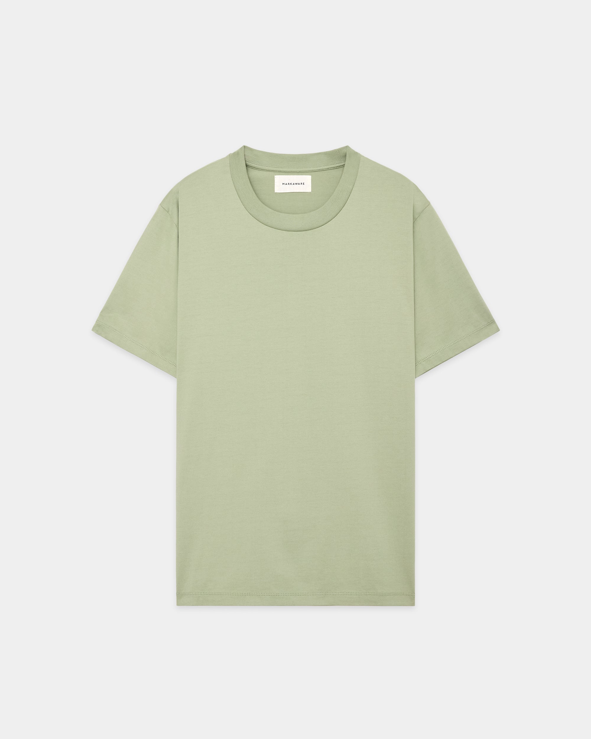 GIZA 80/3 KNIT REGULAR FIT Tee, Sage