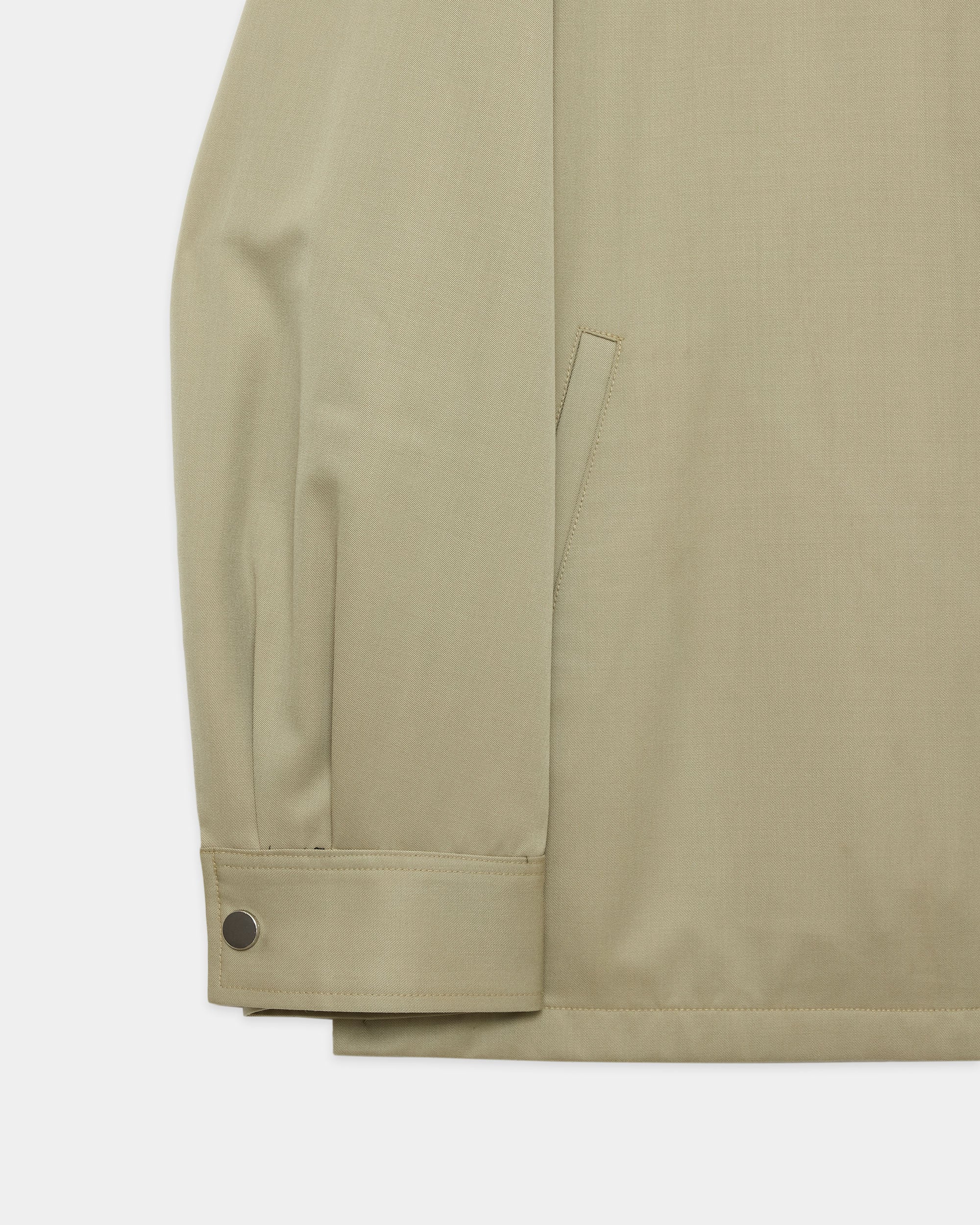 SUPER 160's WOOL GABARDINE DRIVERS JACKET, Beige