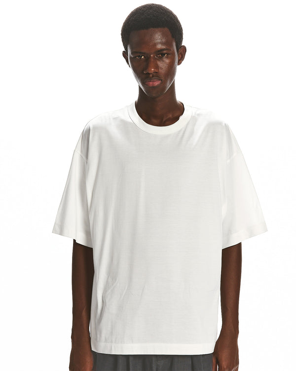 ORGANIC GIZA 80/2 KNIT COMFORT FIT Tee, White