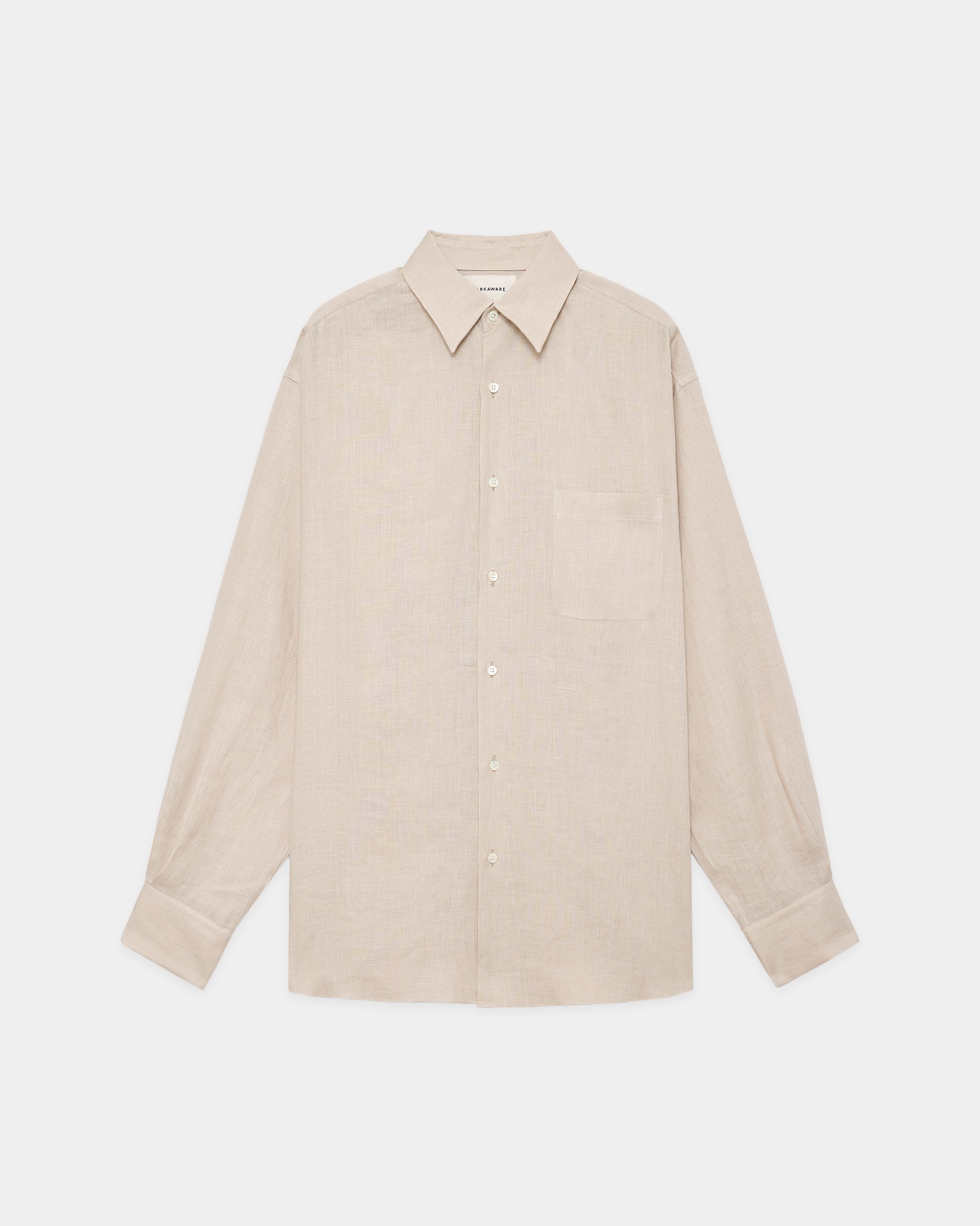 HEMP SHIRTING COMFORT FIT SHIRT, Taupe