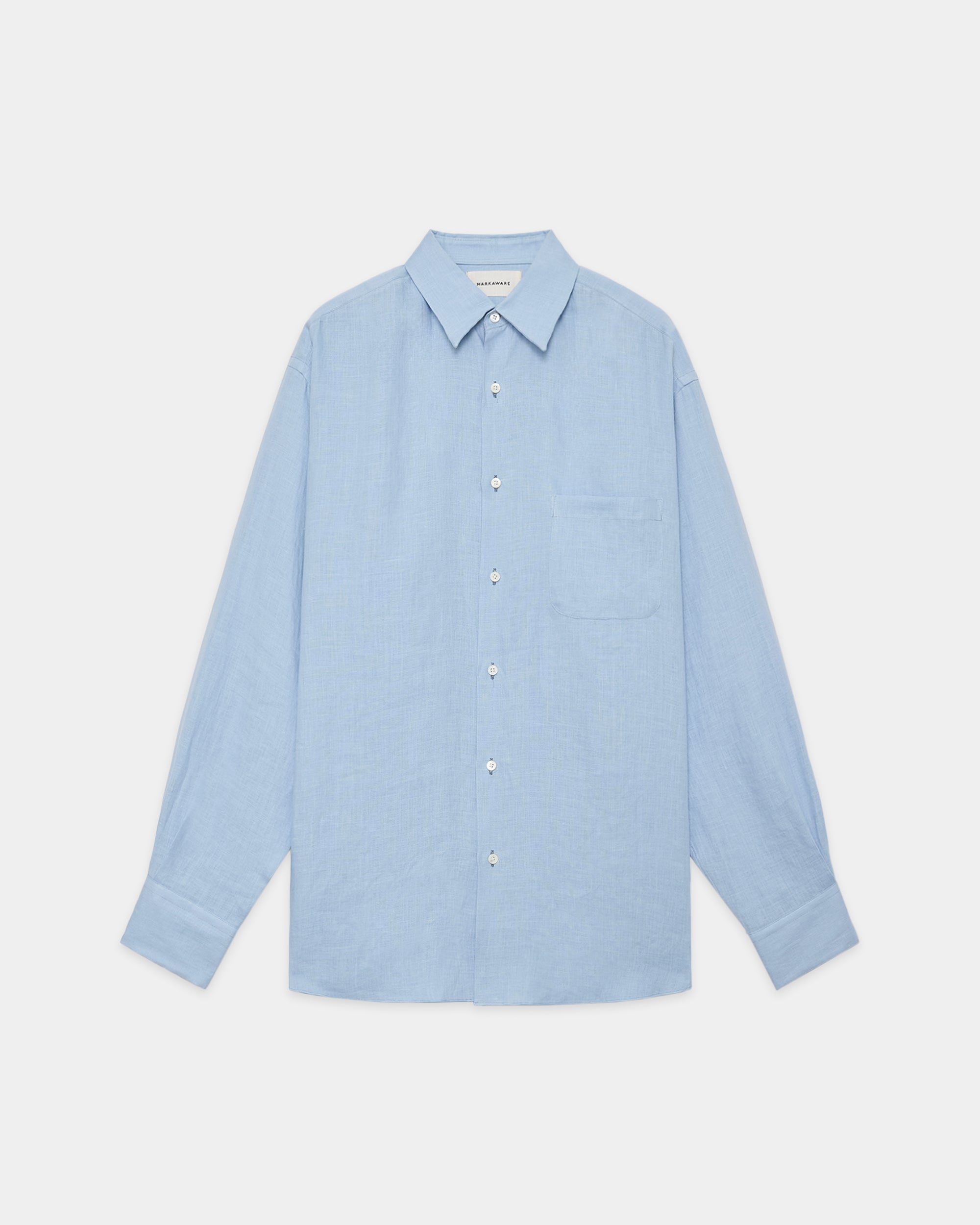 HEMP SHIRTING COMFORT FIT SHIRT, Old Blue