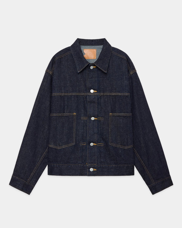 KIMONO DENIM SHORT DENIM JACKET, Indigo