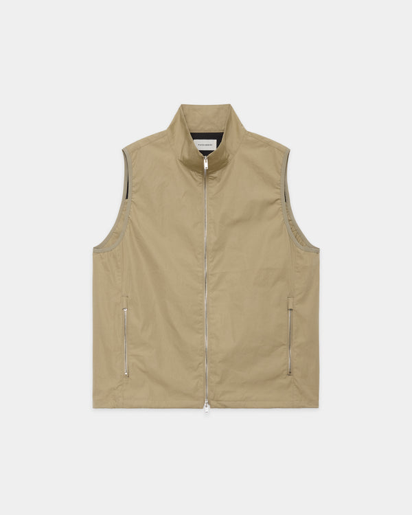 ULTRA LIGHT ALL WEATHER CLOTH GYM VEST, Beige